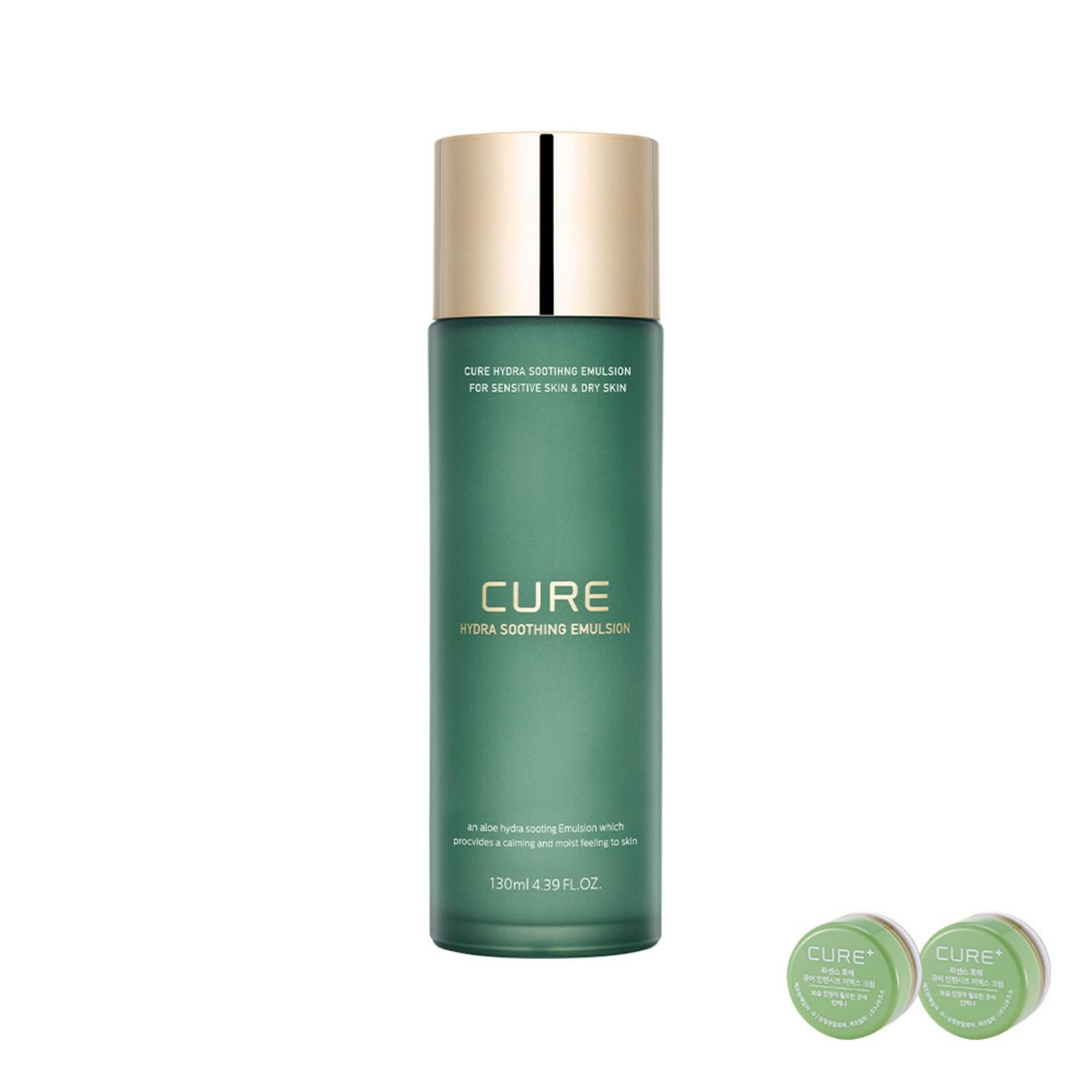 Kim Jung-moon Aloe Cure Hydra Soothing Emulsion 130ml + 2 types trial kit