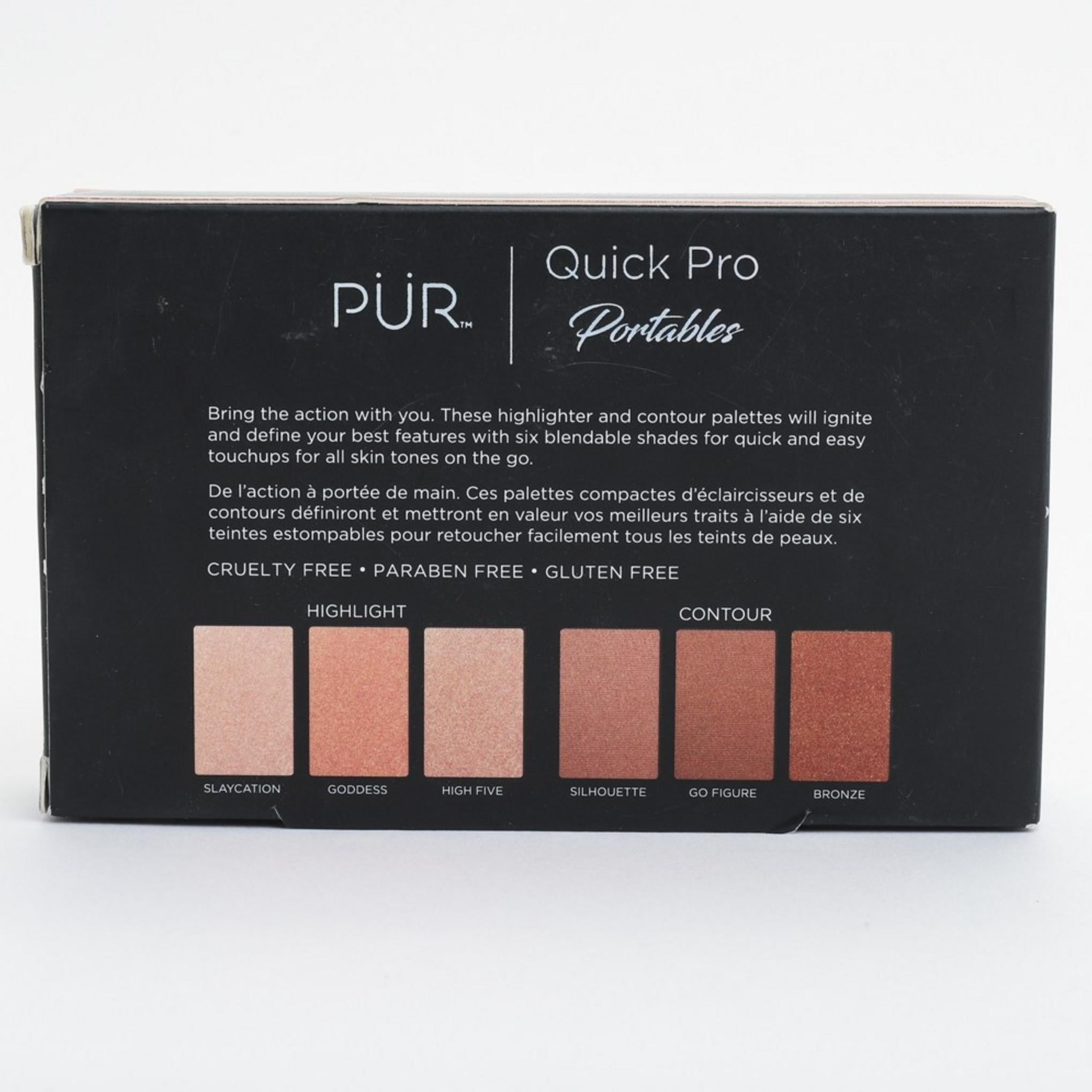 Evidenziatore portatile PUR Quick Pro e palette per contouring