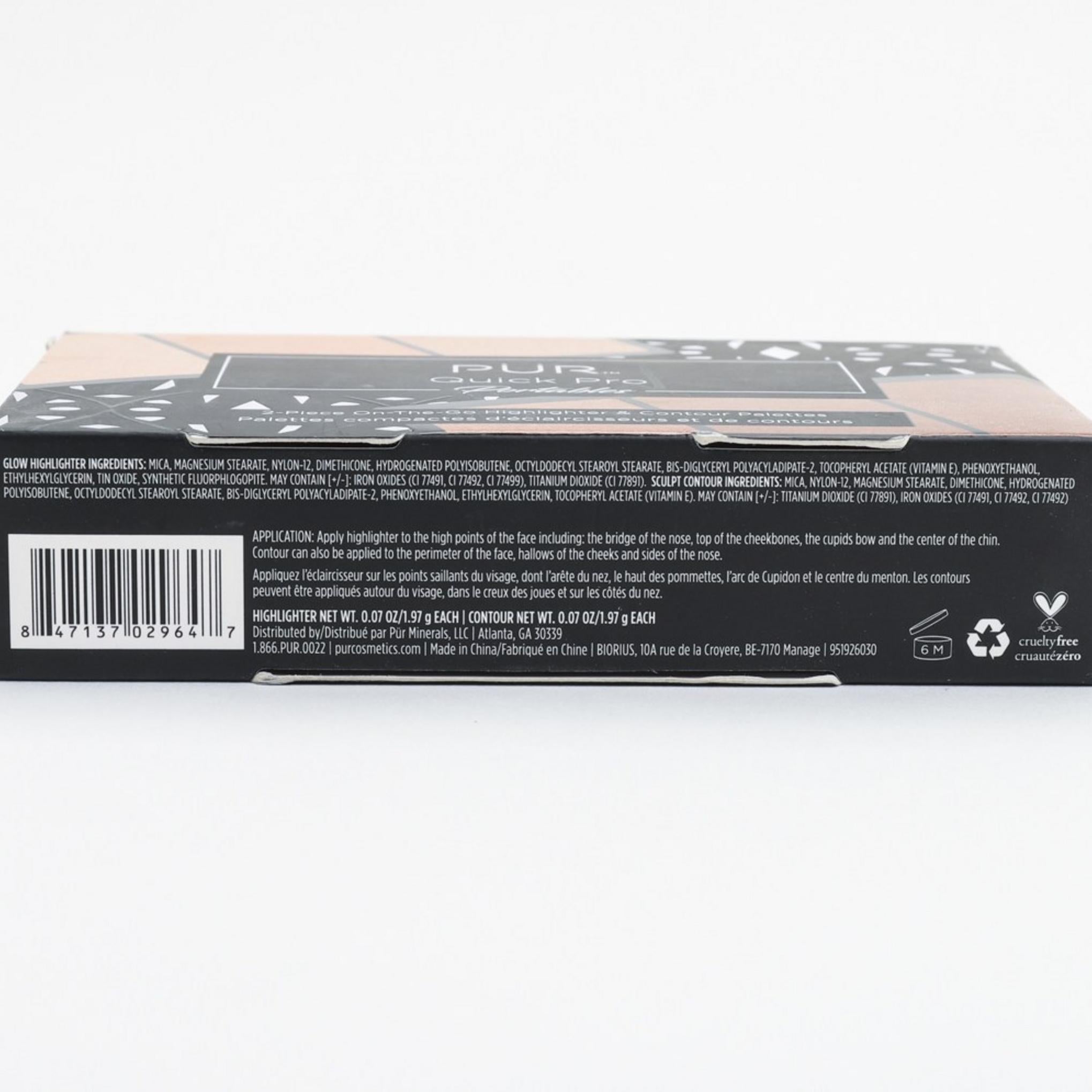 Evidenziatore portatile PUR Quick Pro e palette per contouring