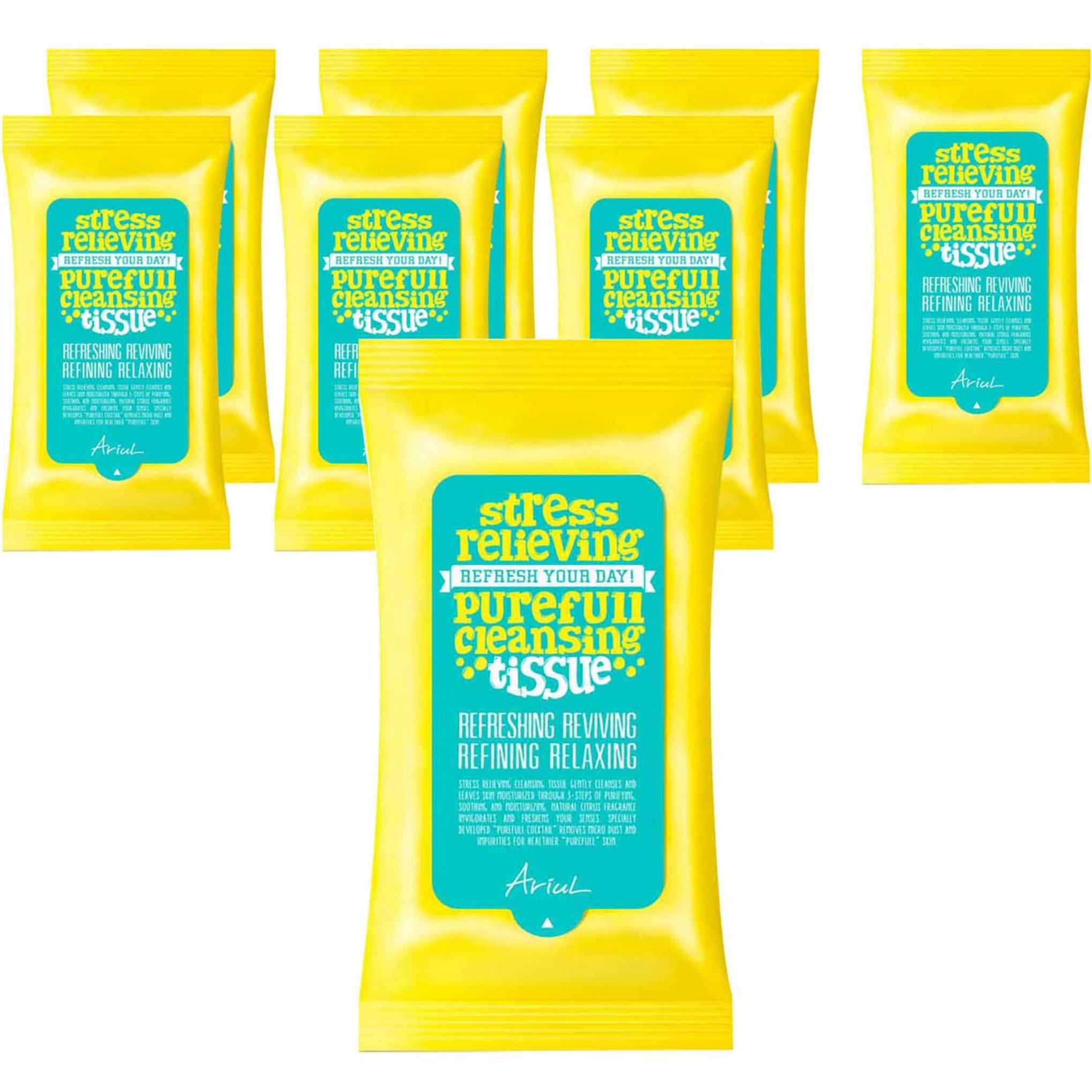 Ariel Stress Relieving Pure Tecido de Limpeza Completa