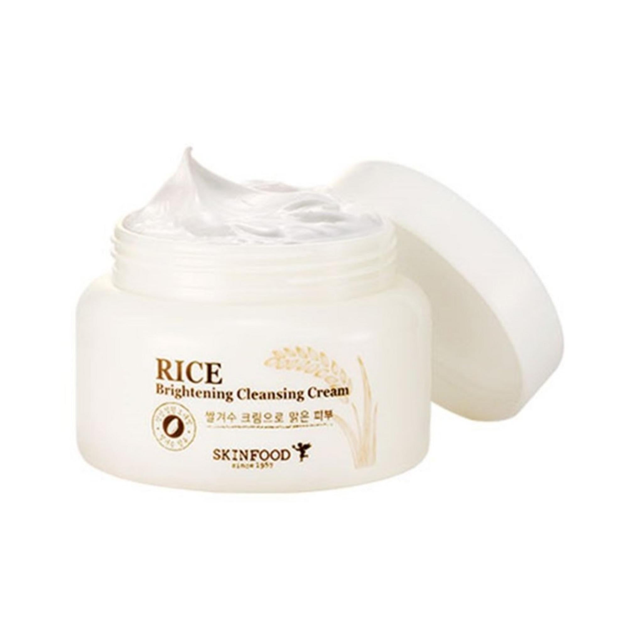 Очищающий крем с белым рисом Skinfood Rice