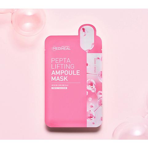 Mediheal Double Calming Water Mask 10p + Hyalu Moist Essence Mask 10p + Pepta Lifting Ampoule Mask 10p