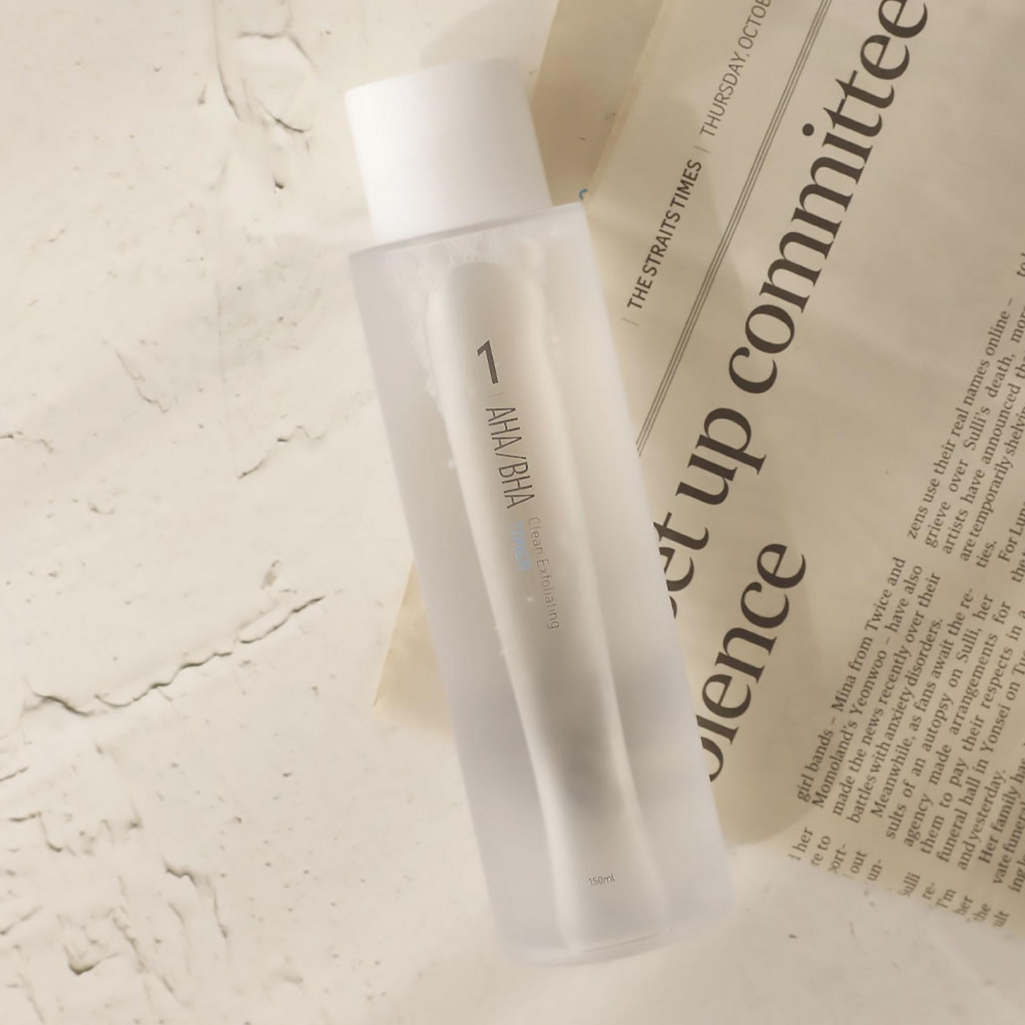 Tónico exfoliante limpio AHA BHA de Eunyul