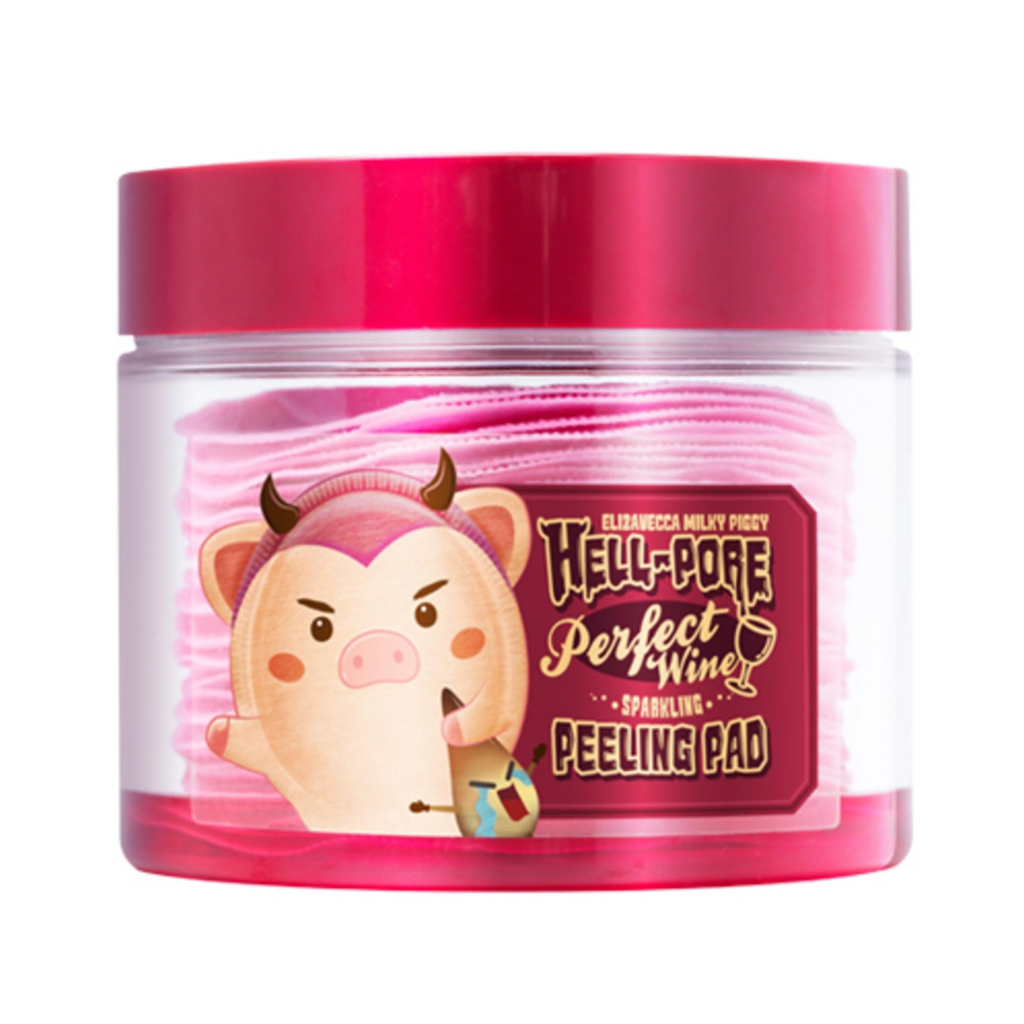 Elizavecca Hell Pore Mükemmel Şarap Köpüklü Peeling Pedleri