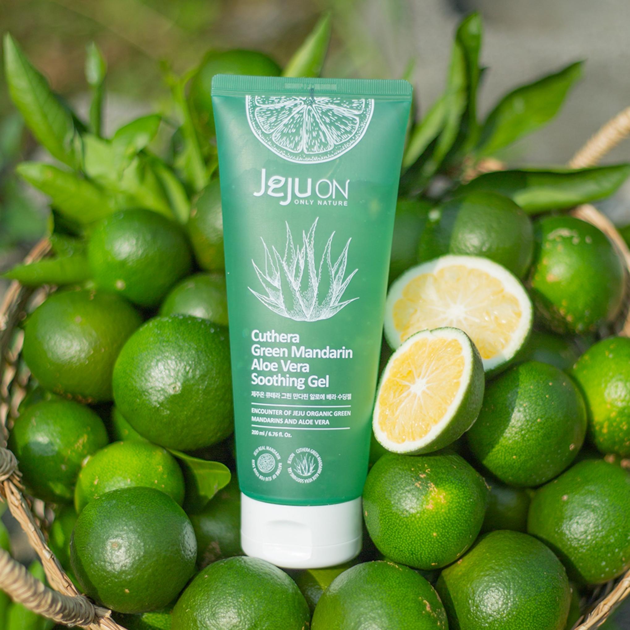 Gel calmante de aloe vera con mandarina verde Jejuon Qtera
