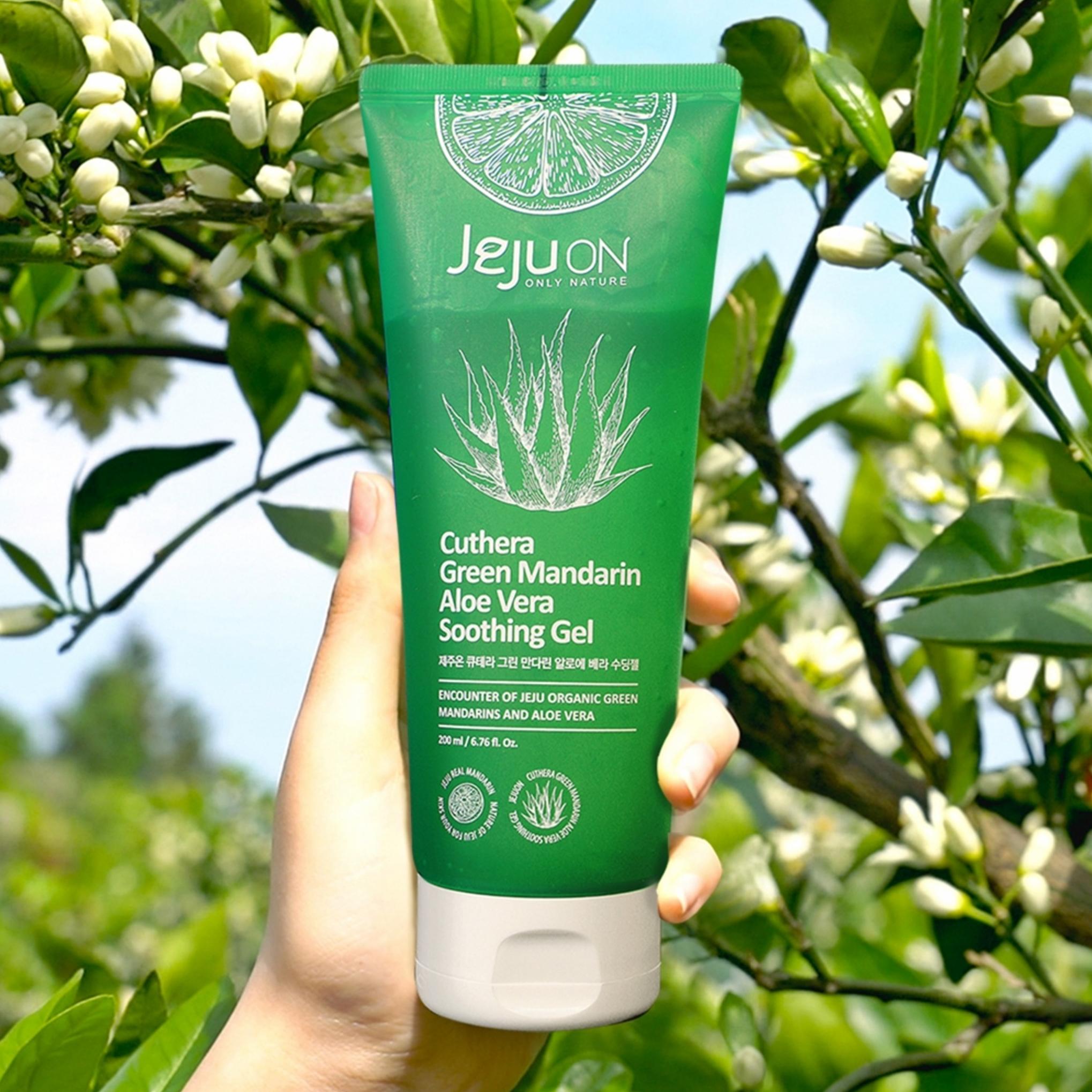 Gel calmante de aloe vera con mandarina verde Jejuon Qtera