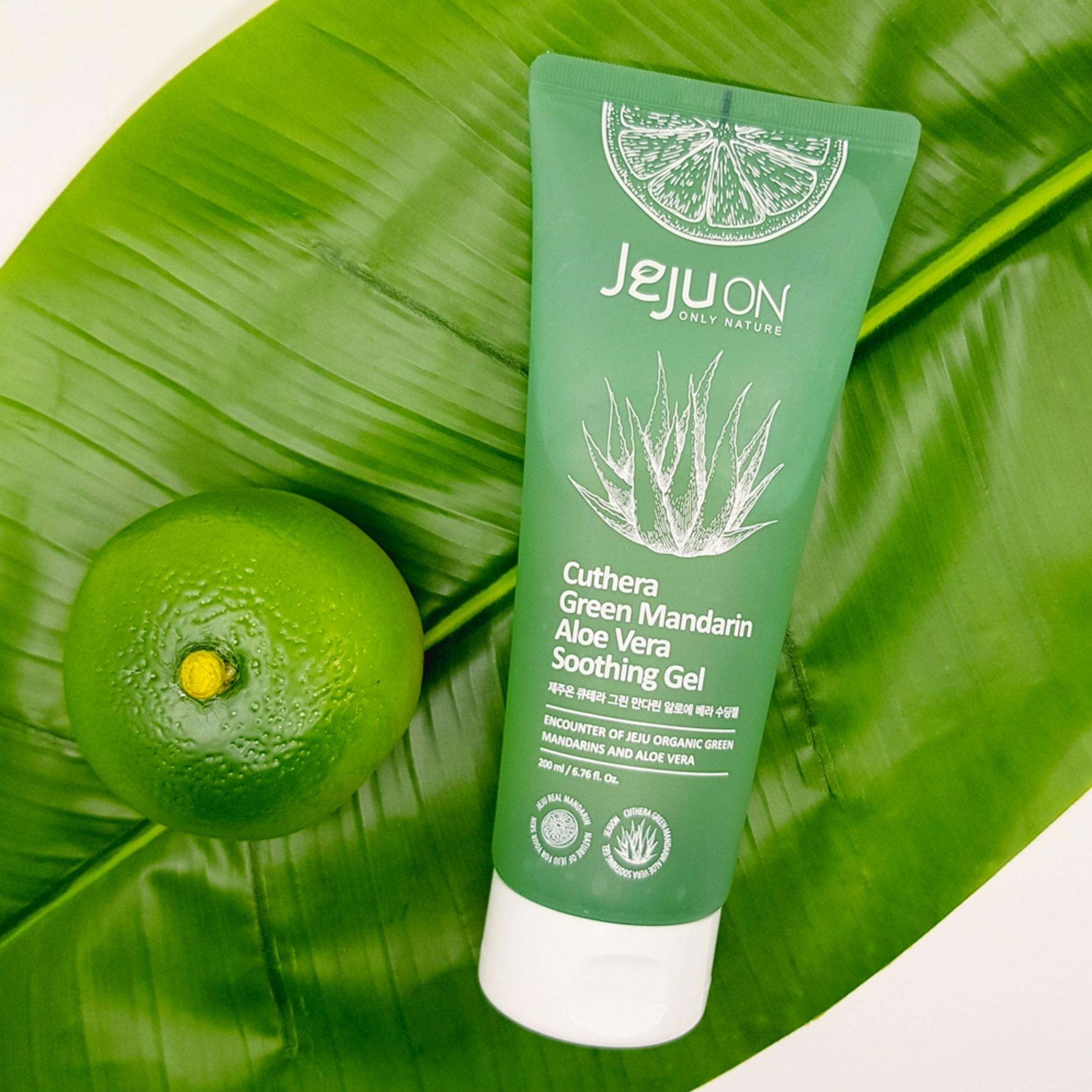 Gel calmante de aloe vera con mandarina verde Jejuon Qtera