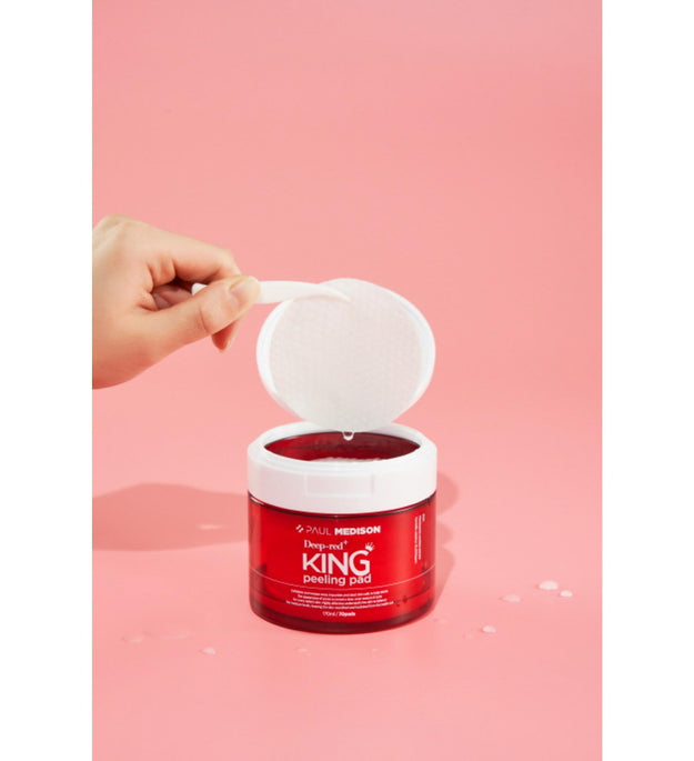 Paul Medison Tampon exfoliant King à la kératine pour arbre à thé rouge profond de grande capacité 70p