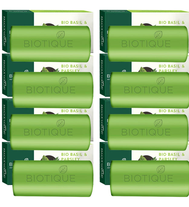 Jabón Biotique de albahaca y perejil con fragancia de hierbas