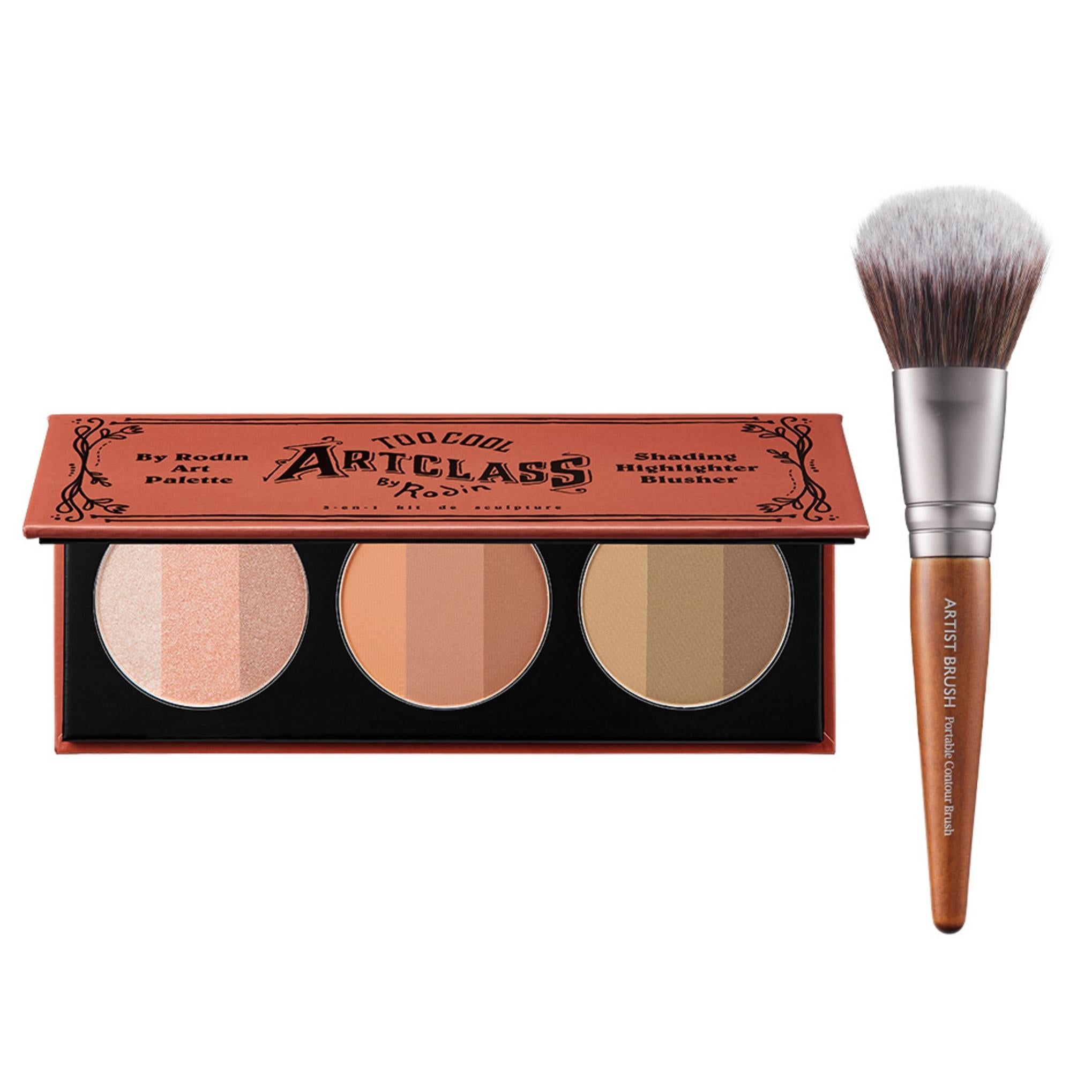 Too Cool for School Art Class By Rodin Art Palette № 3 + портативная кисть для контуринга