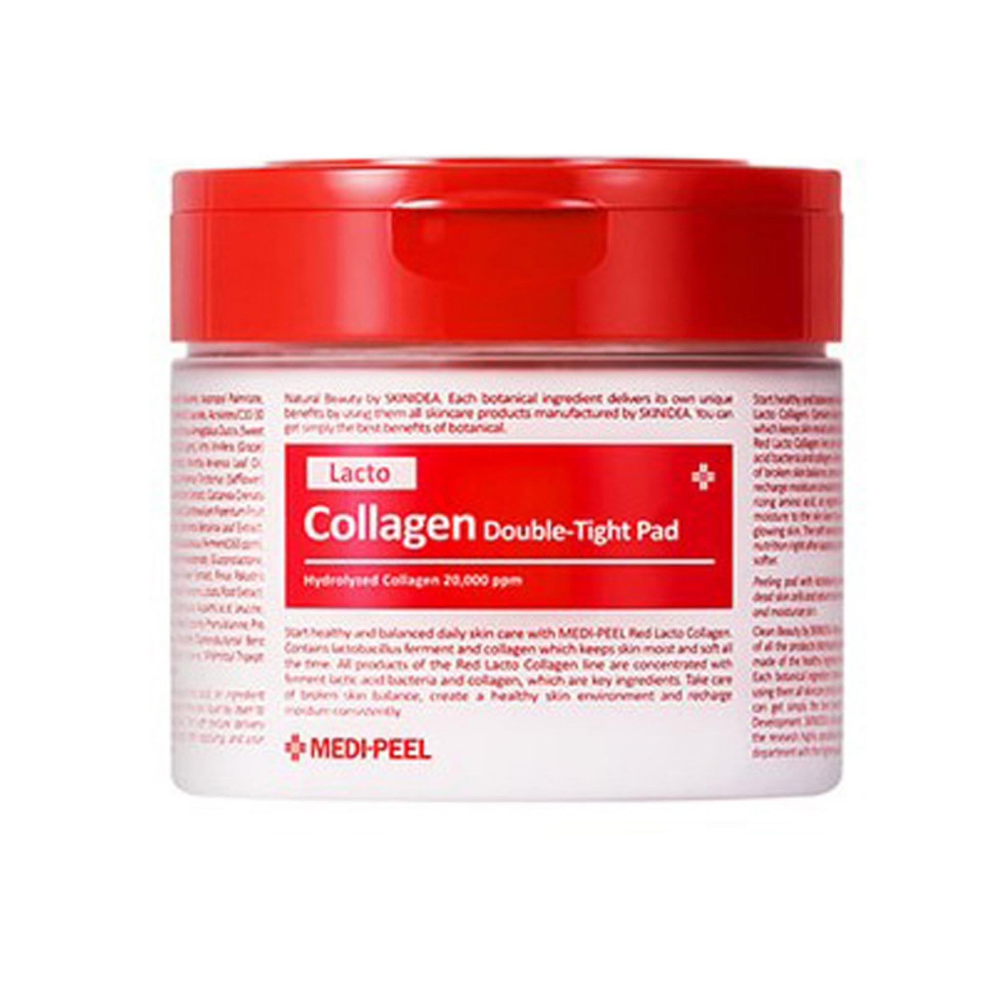 Ultra-semplice tampone di collagene altamente concentrato 66 volte Medi-Peel Red Lacto tampone esfoliante doppio a doppia azione grande capacità 270ml 70 fogli