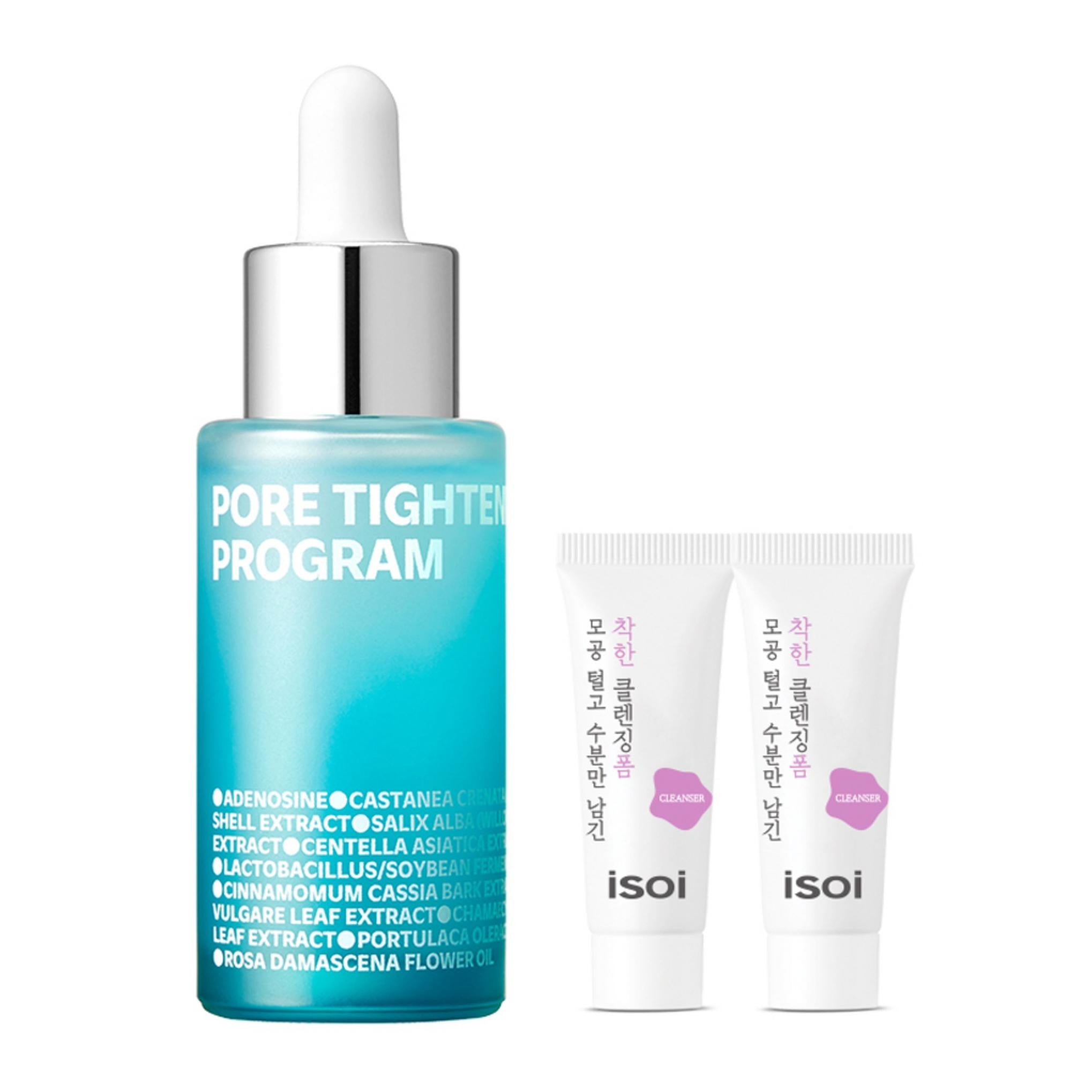 Isoi Pore Tightening Program 30ml 1ea + Moisturizing Foam 7ml 2ea
