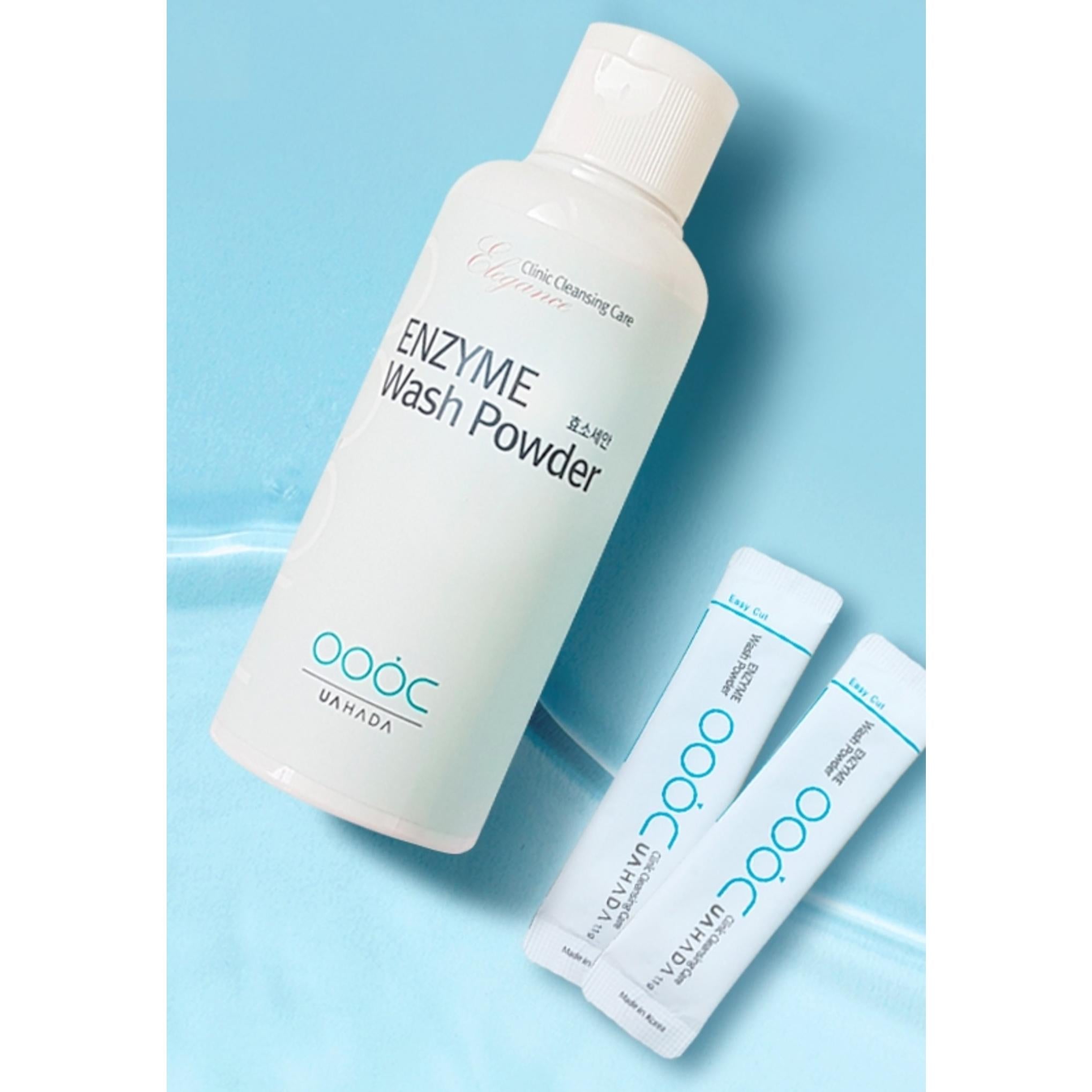 مسحوق غسيل الإنزيم الحمضي الضعيف الأنيق، غسول الوجه الإنزيمي المحمول