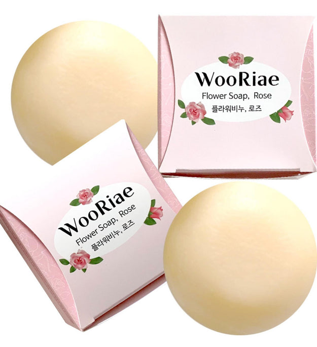 Savon vieilli à la rose et aux fleurs de Wooriae
