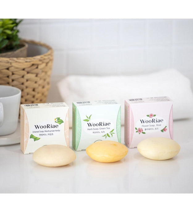 Savon vieilli à la rose et aux fleurs de Wooriae