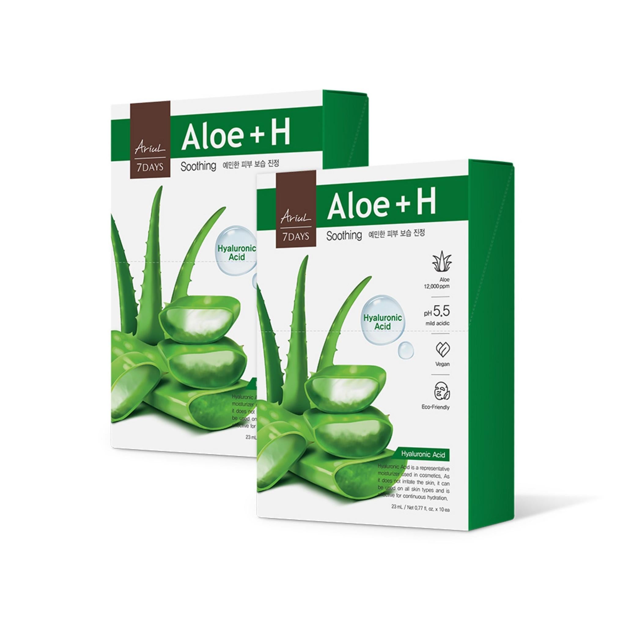 Ariel Pack Mascarilla Hidratante Calmante 7 Días Aloe H