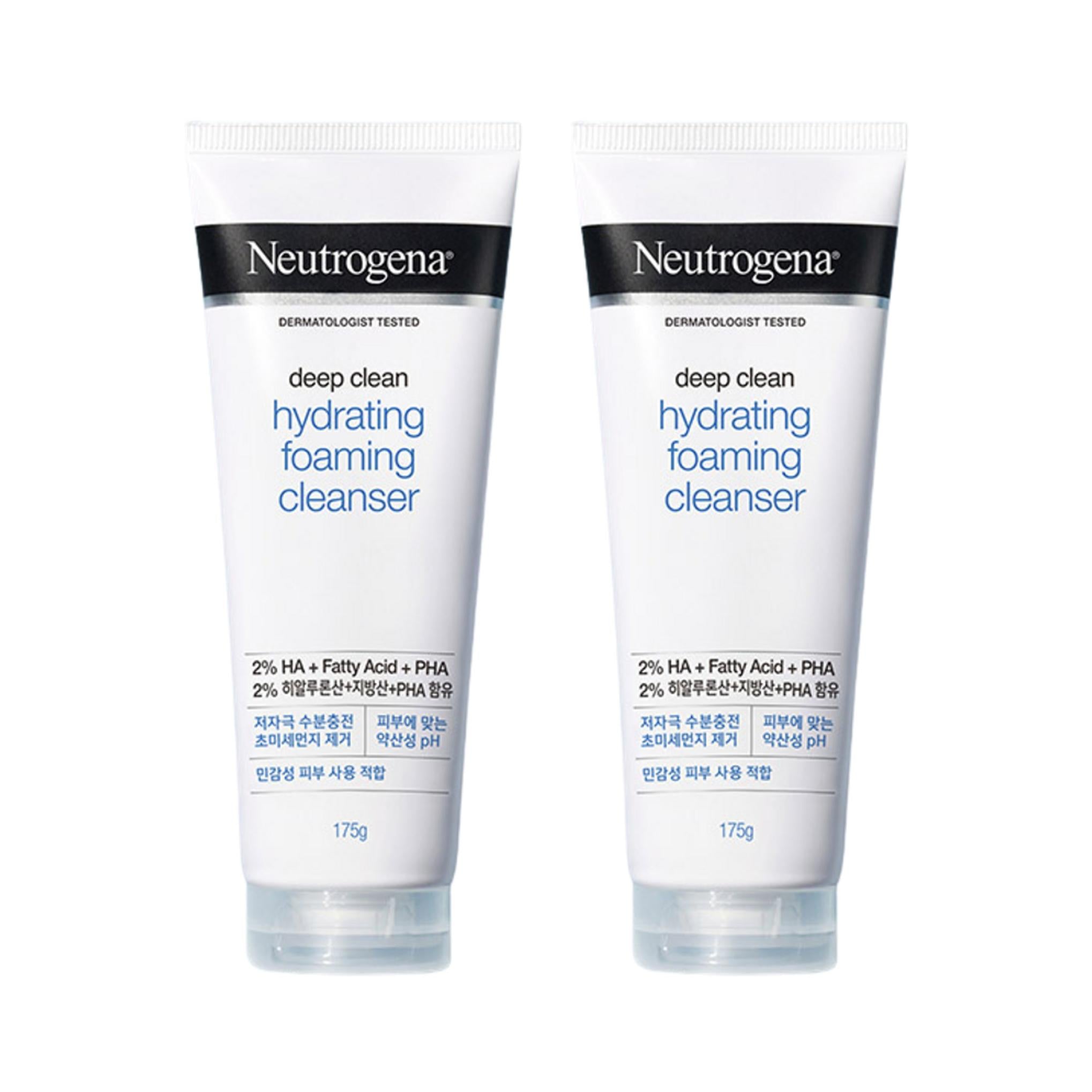 Neutrogena Deep Clean Gel de Limpeza Espumoso Hidratante com Ácido Fraco