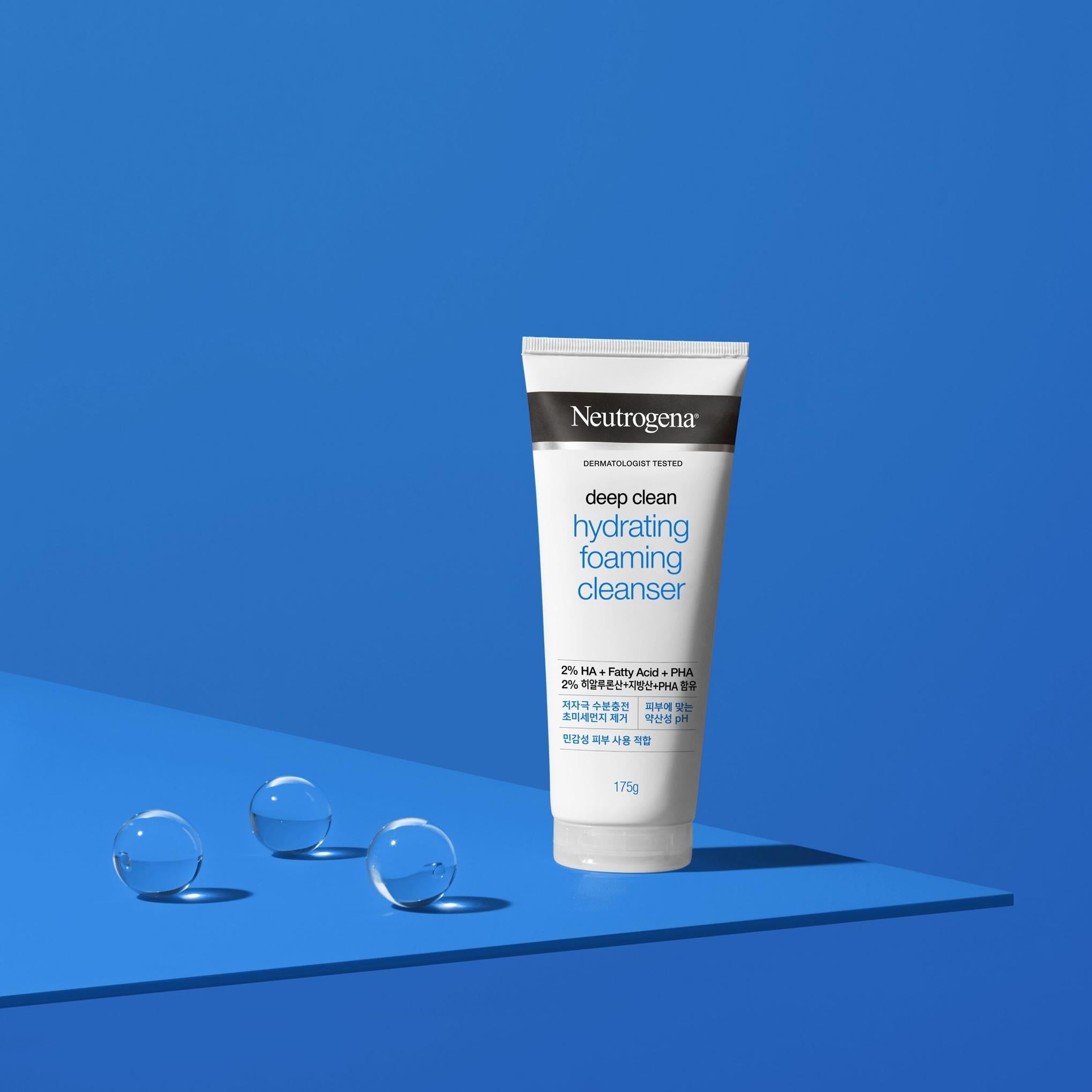 Neutrogena Deep Clean Gel de Limpeza Espumoso Hidratante com Ácido Fraco