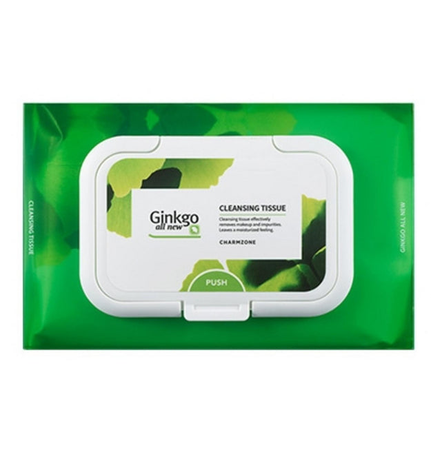 Ginkgo All New Cleansing Tissue 50 sheets x 3p + Cleansing Foam 40ml