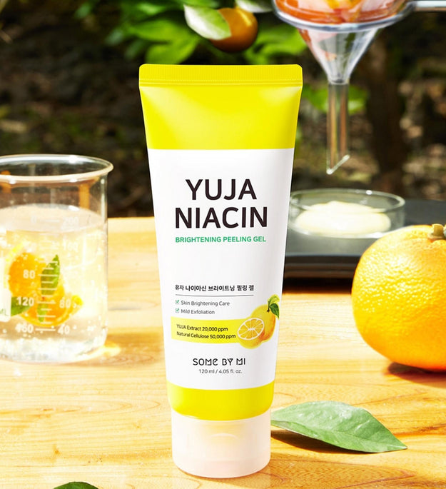 SOME BY MI Gel Peeling Éclaircissant Citron Niacine 120 ml + Tonique Miracle 6 ml x 2p