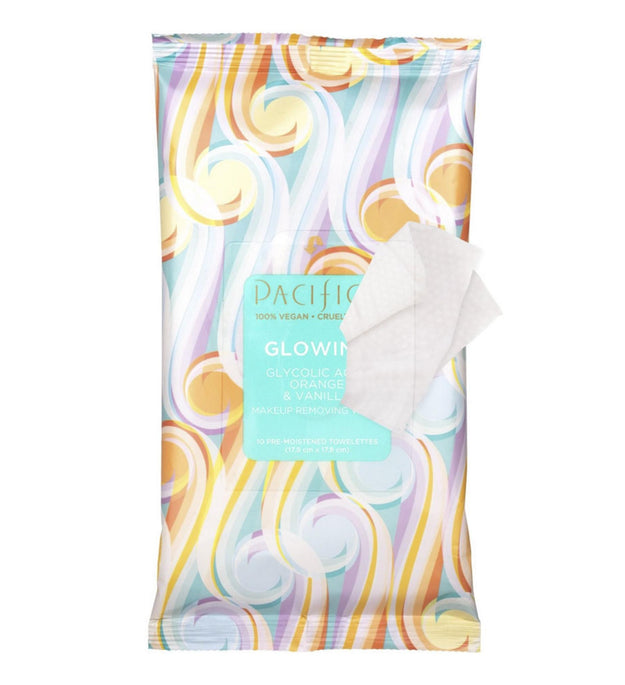 Pacifica Growing Glycolic Acid Orange & Vanilla Makeup Removing Wipes