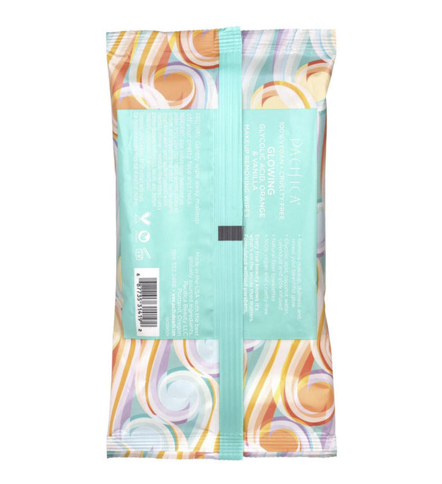 Pacifica Growing Glycolic Acid Orange & Vanilla Makeup Removing Wipes