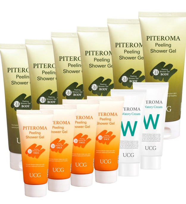 Cost effective 12 types of Piteroma Peeling Gel Includes 2 Mild Moisturizing Creams