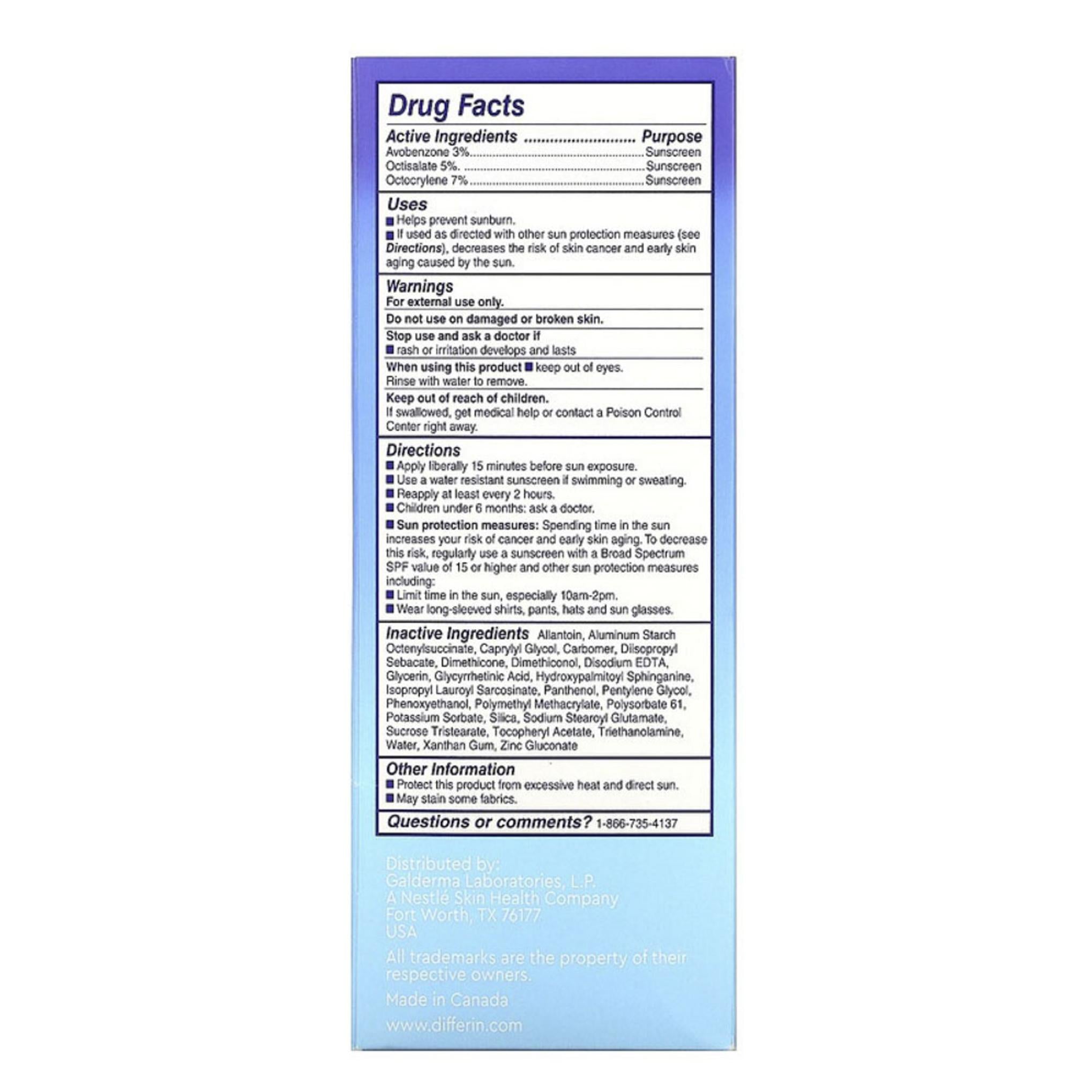 Protector solar humectante con absorción de aceite Differin