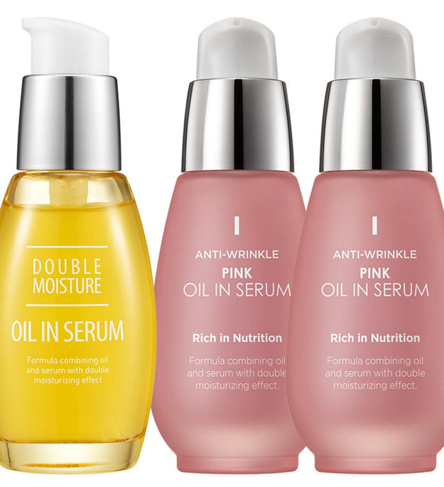 Charmzone Oil in Serum Double Moisture + Wrinkle Pink Set 2p