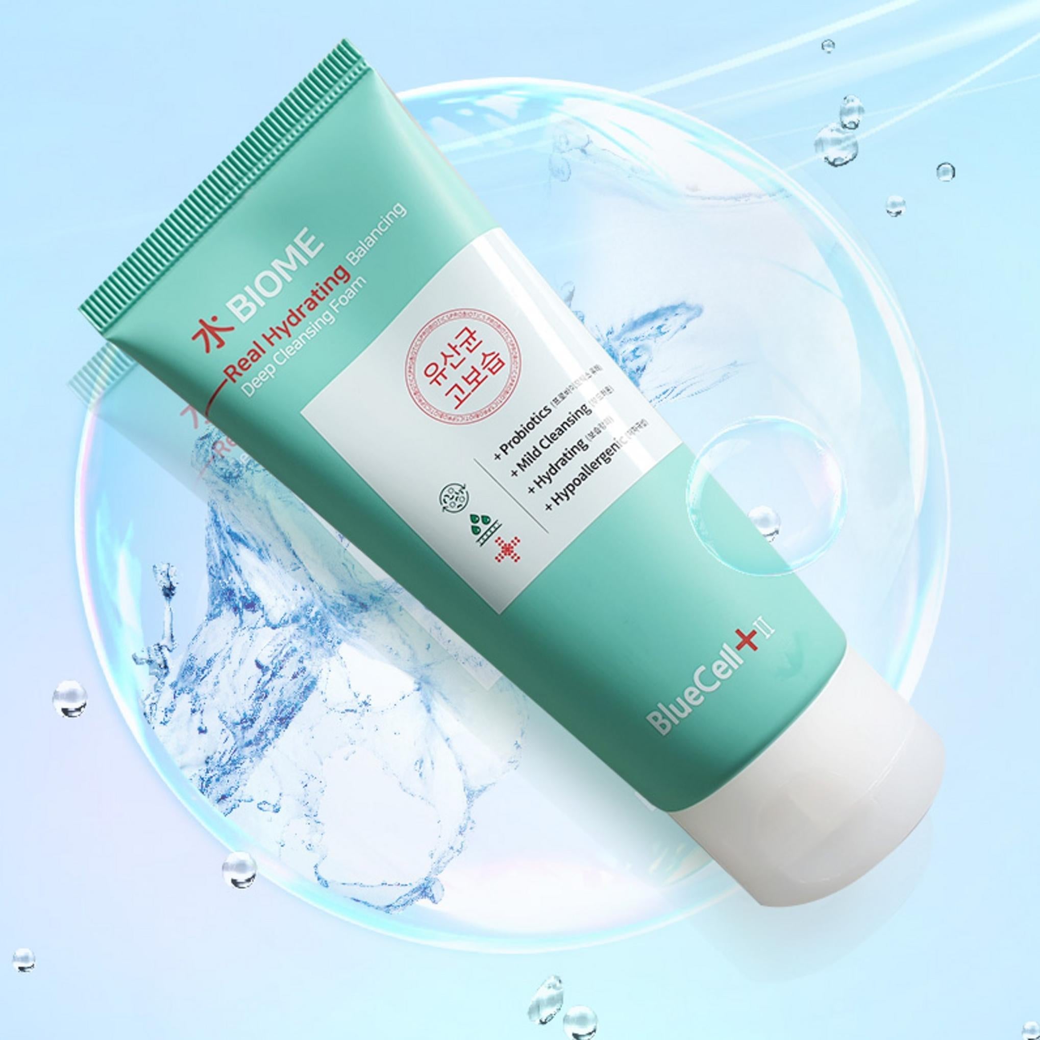 بلو سيل سو بيوم رغوة ترطيب حقيقية وموازنة للتنظيف العميق