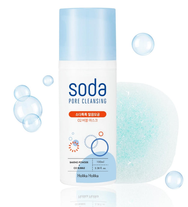 Holika Holika Soda Tok Tok Maschera Schiuma Detergente a Bolle O2 per Pori Puliti