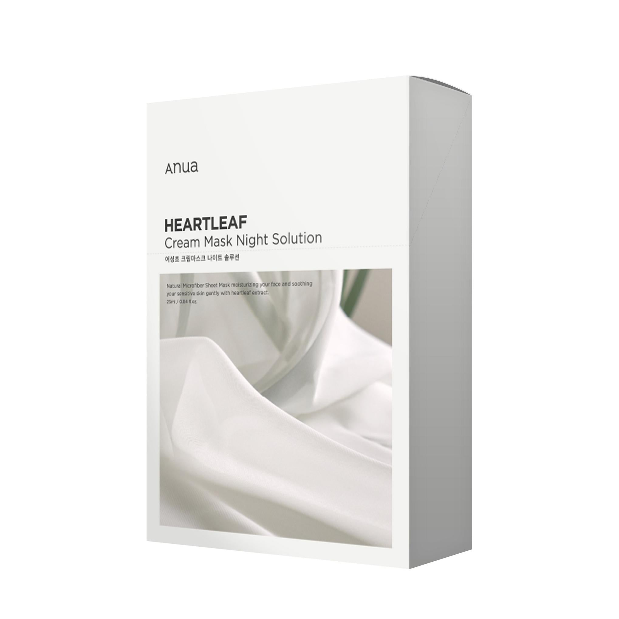 حزمة قناع ورقي كريمي من أنوا إيوسونغتشو، محلول ليلي، 25 مل