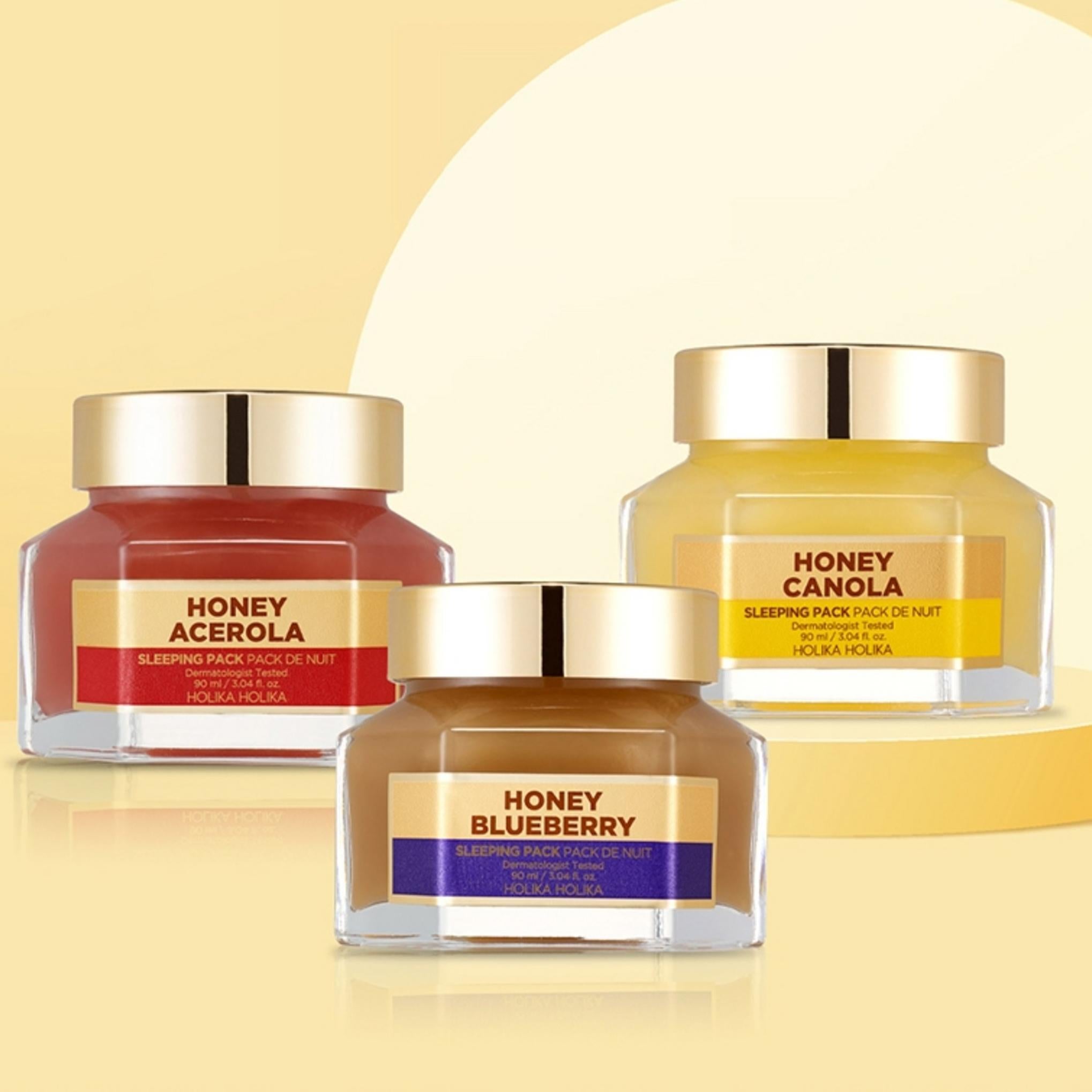 Holika Holika Máscara de Dormir Honey Skin Mel de Colza Renovação