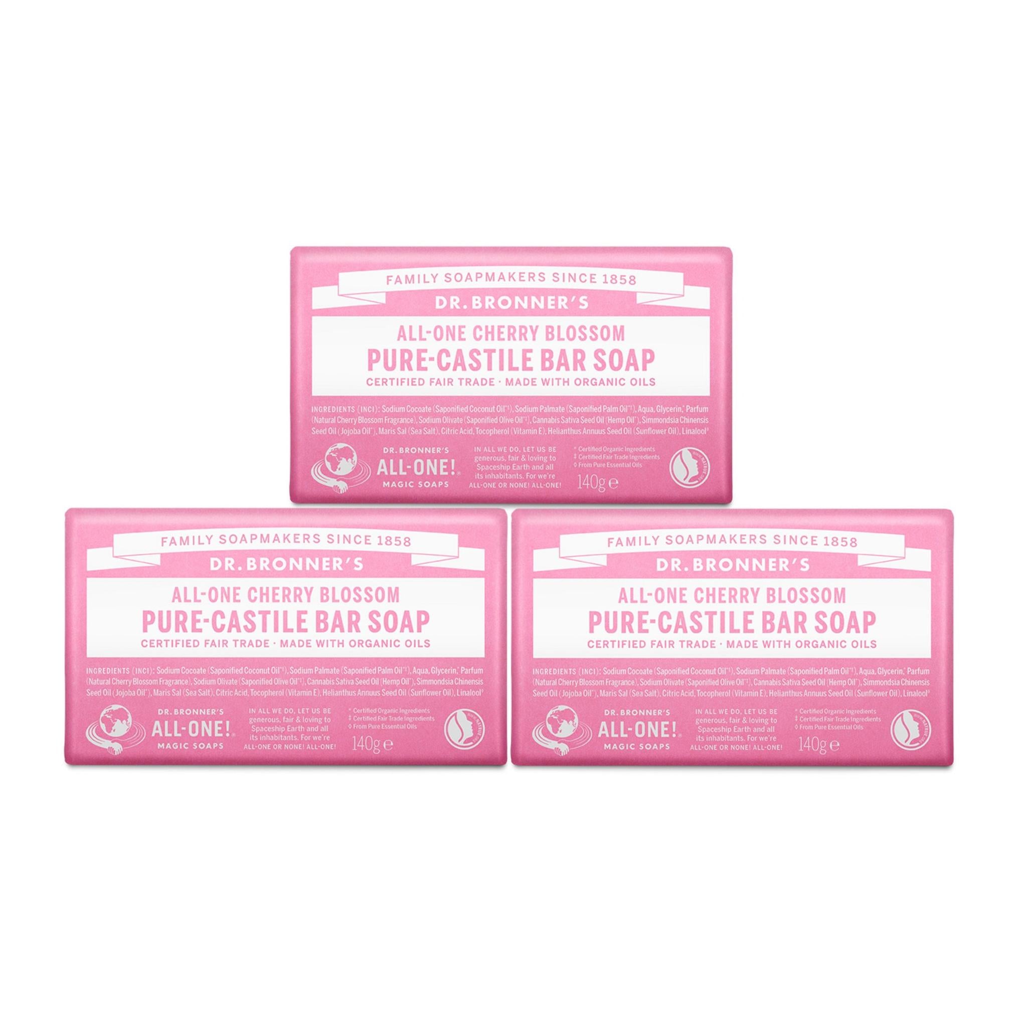 Чистое кастильское мыло Dr. Bronner's Cherry Blossom