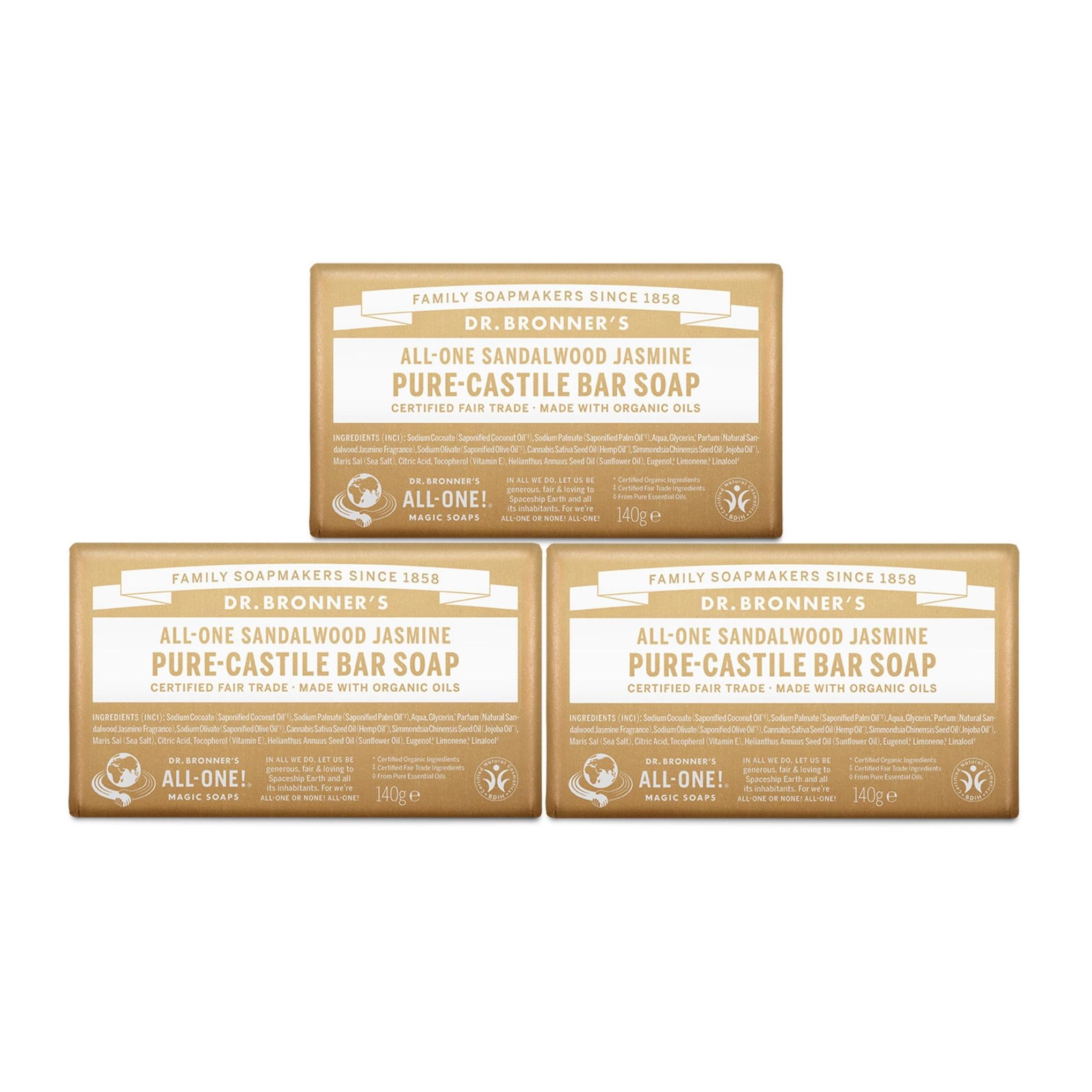 Мыло Dr. Bronner's Pure Castile с сандаловым деревом и жасмином