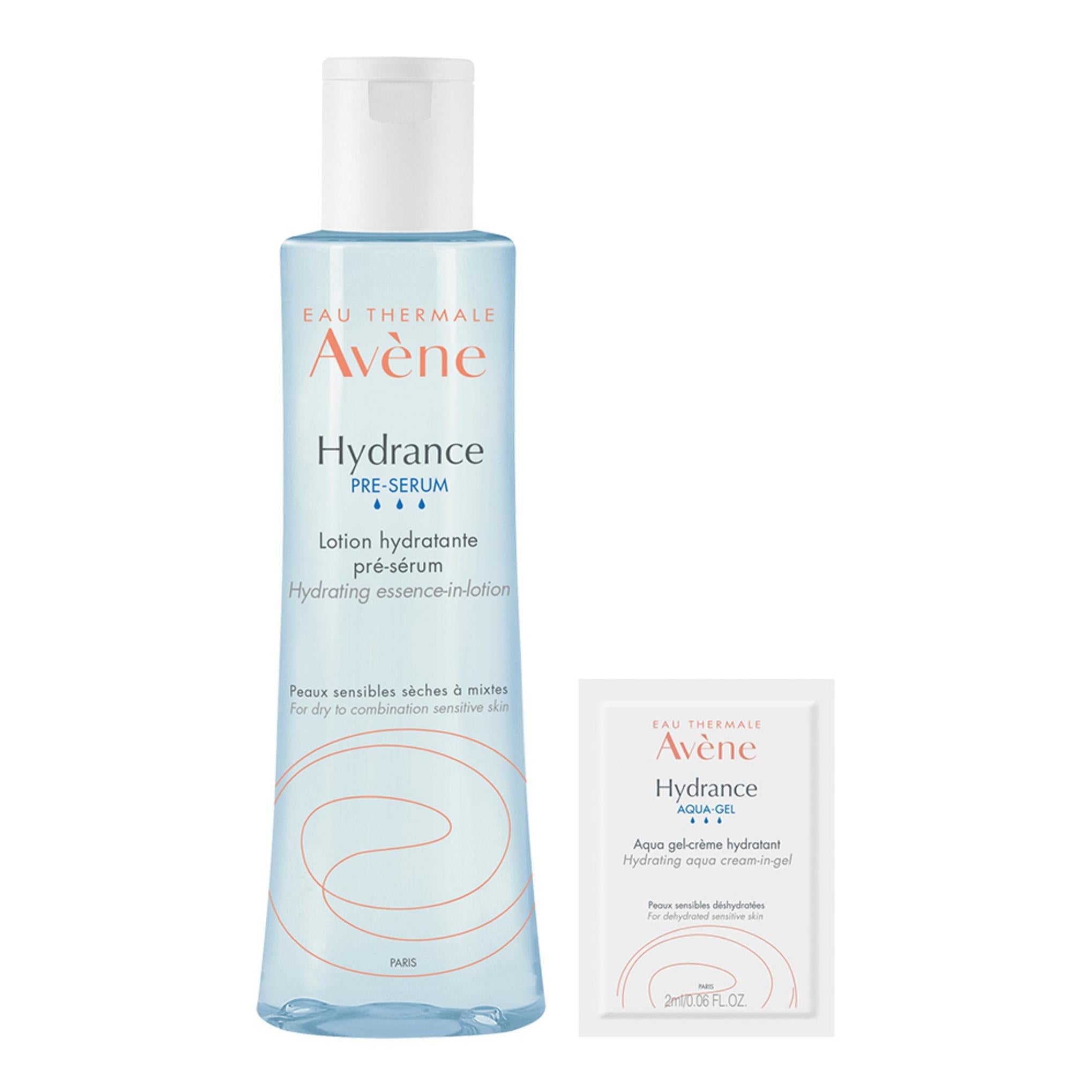 Avene Hydrance Essence in Lotion 200ml + Aqua Cream in Gel 2ml Set