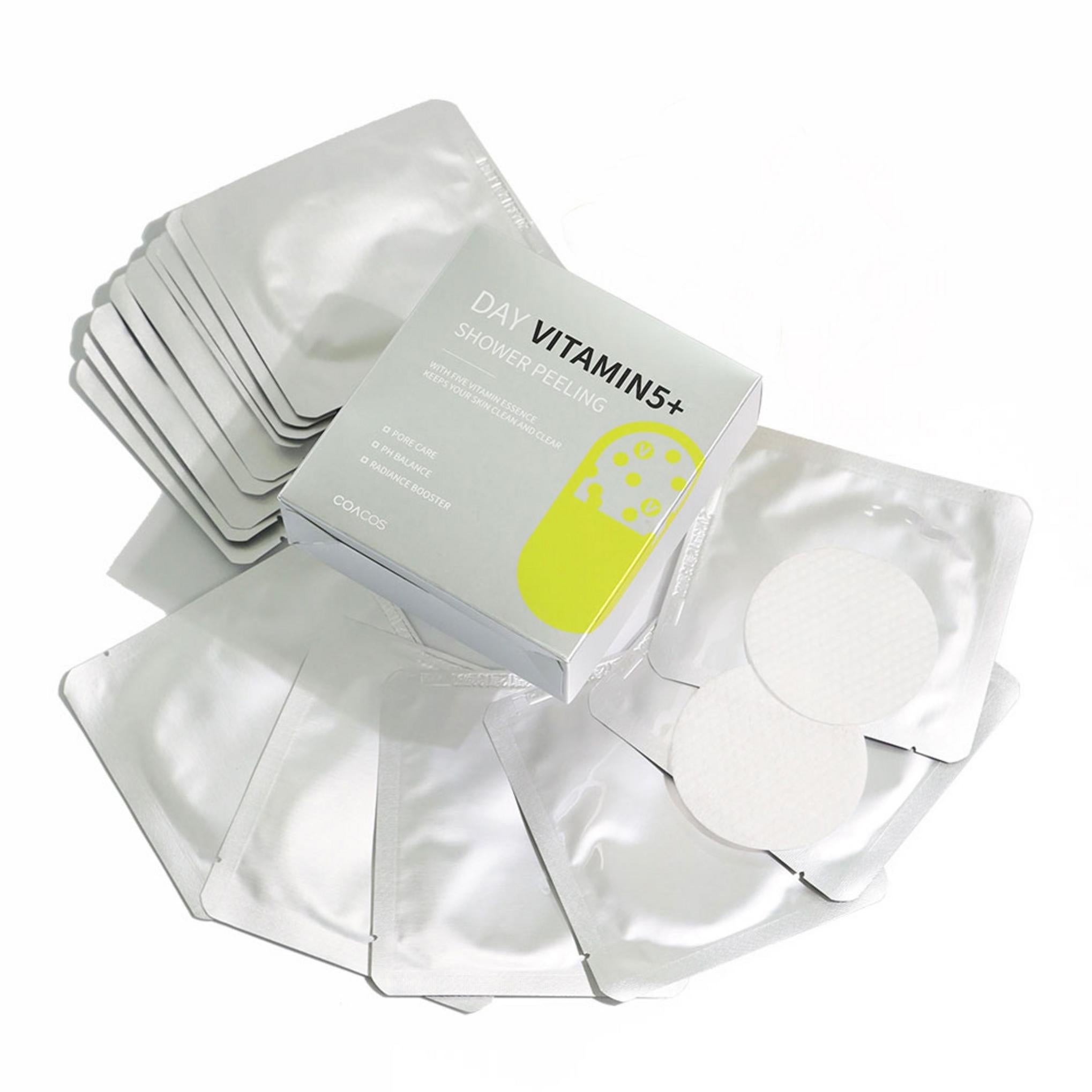 Coacos Day Vitamin 5 Shower Peeling Pad 2p x 15EA