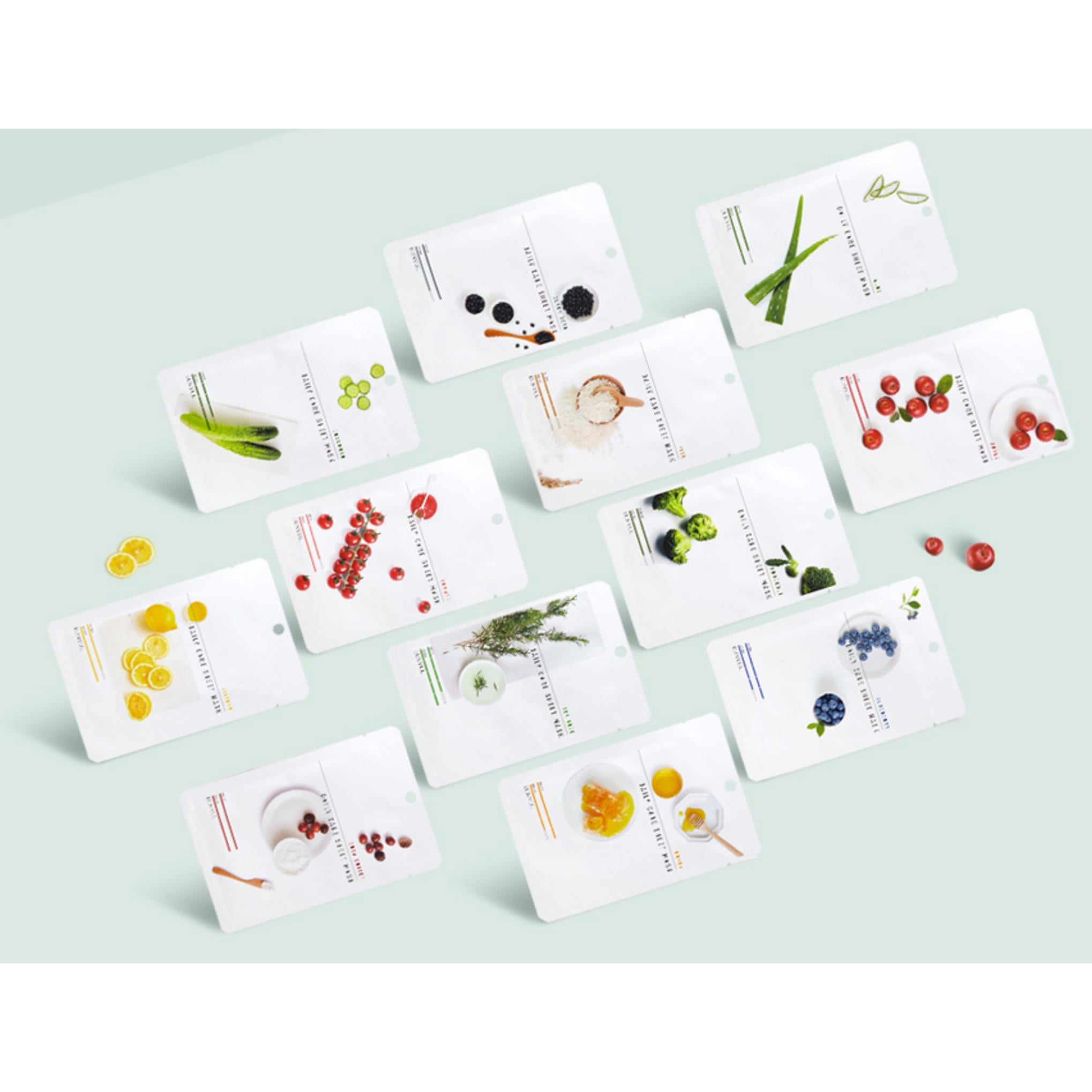 Eunyul Tagespflege Tuchmaske 12 Typen x 2 Stück Set