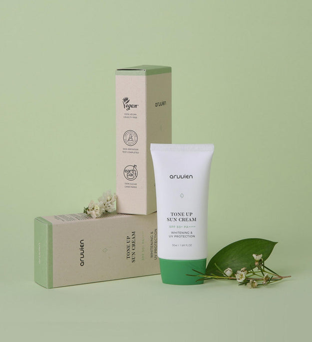 Arvien Vegan Creme Solar Tonificante Inorgânico FPS50+ PA++++