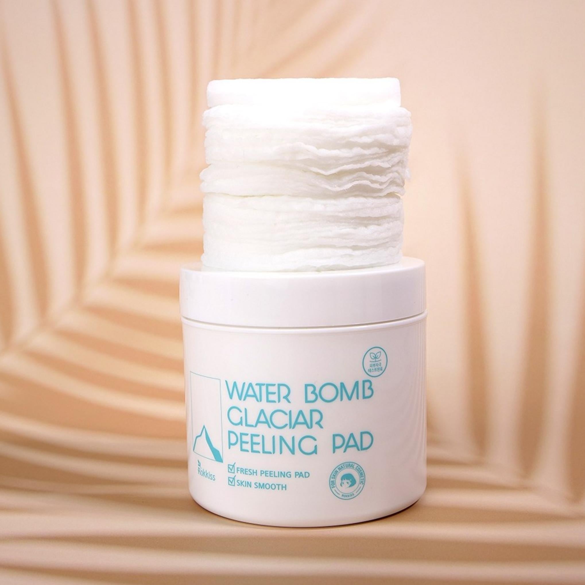 Rocky's Water Bomb Glacier Water Mildly Acidic Peeling Pads 70 sheets