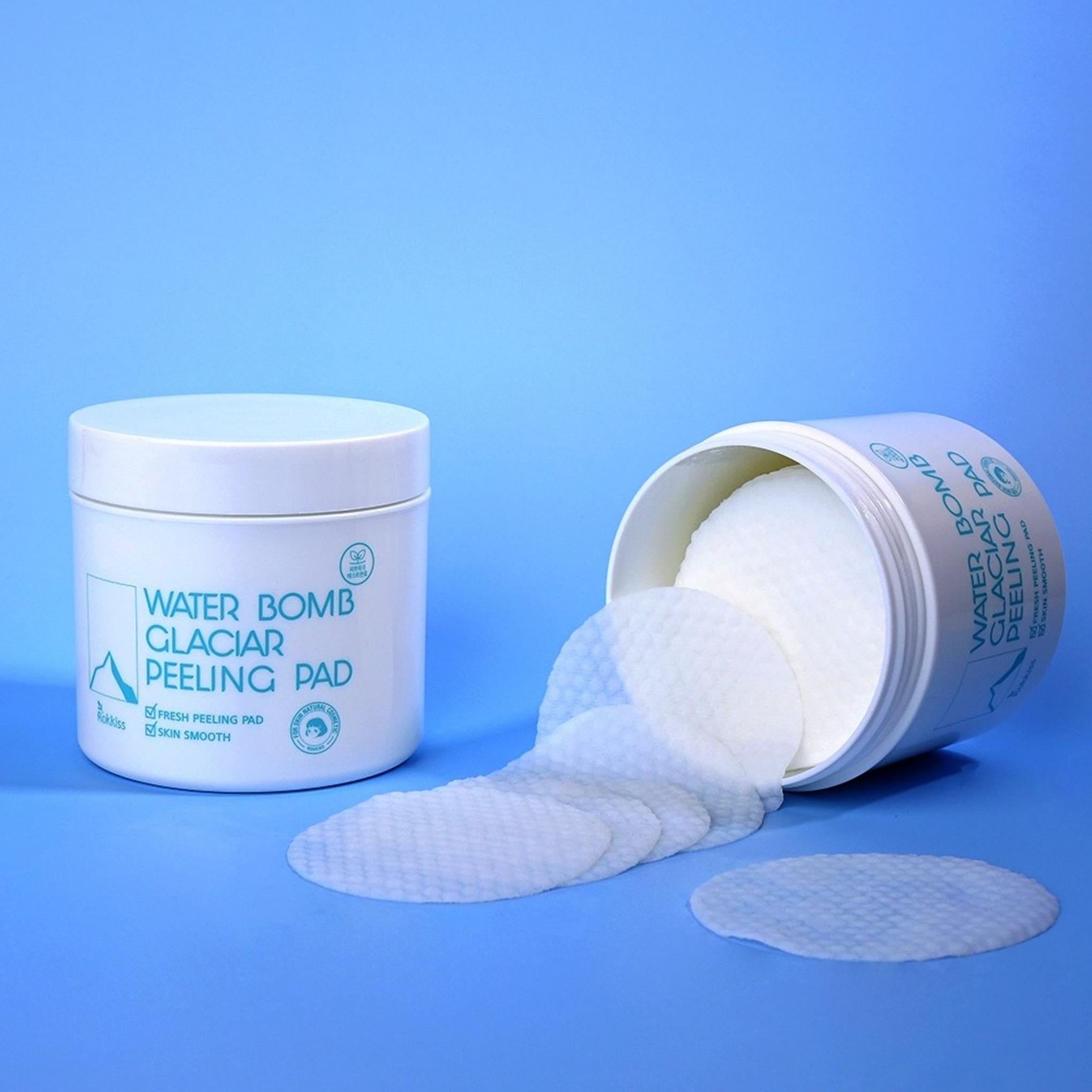 Rocky's Water Bomb Glacier Water Mildly Acidic Peeling Pads 70 sheets