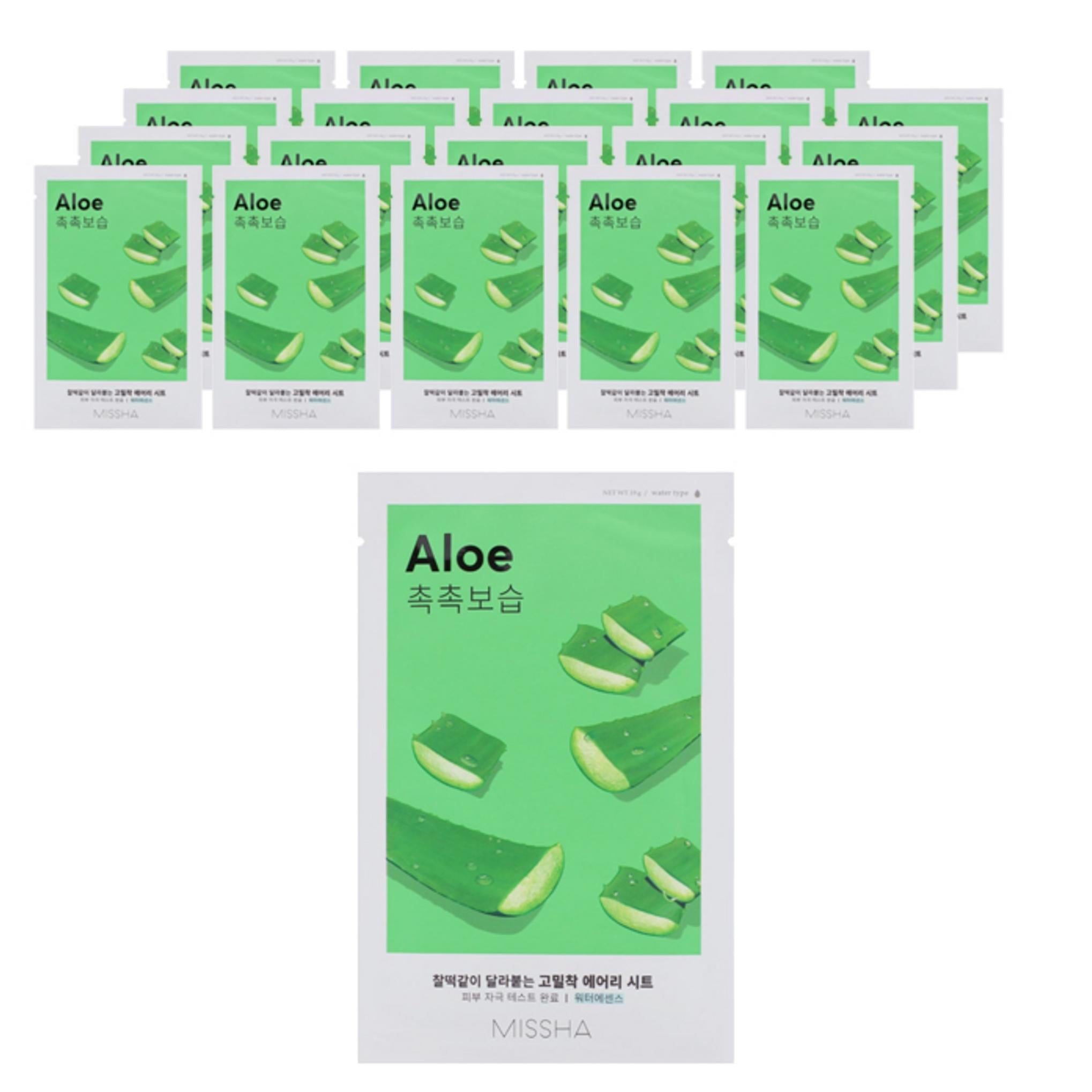 Máscara Facial de Tecido Airy Tight da Missha com Aloe