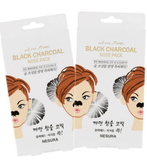 Skin Free Black Charcoal Nose Pack