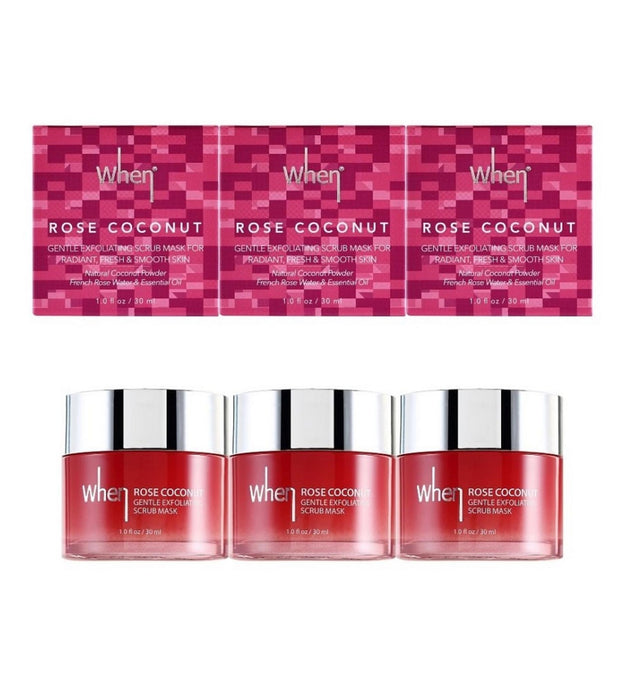 When Rose Coconut Sanfte Peeling-Maske