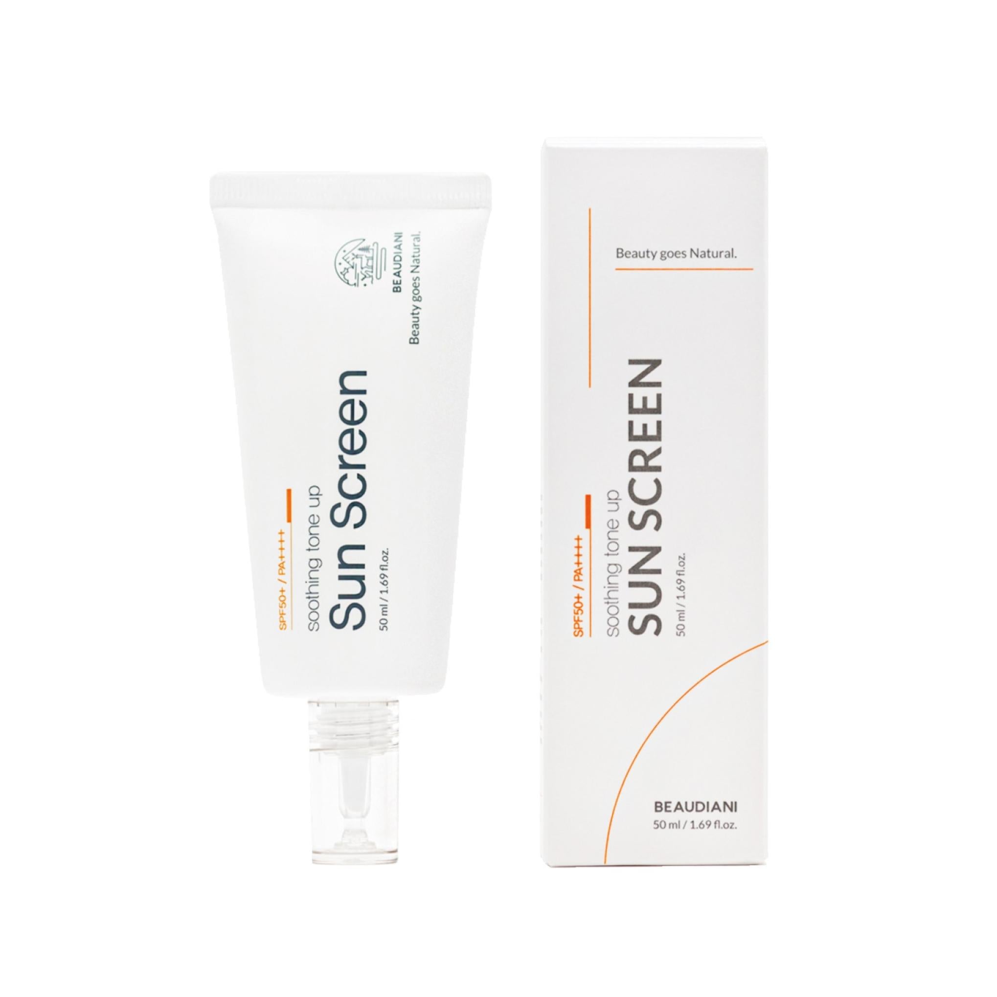 Beaudiani Protector solar tonificante calmante SPF50+ PA++++