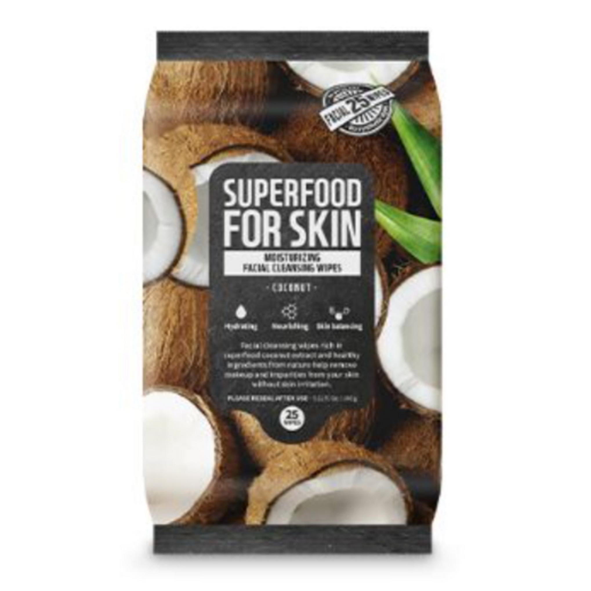 Salviette Detergenti Viso Superfood Palmskin Cocco