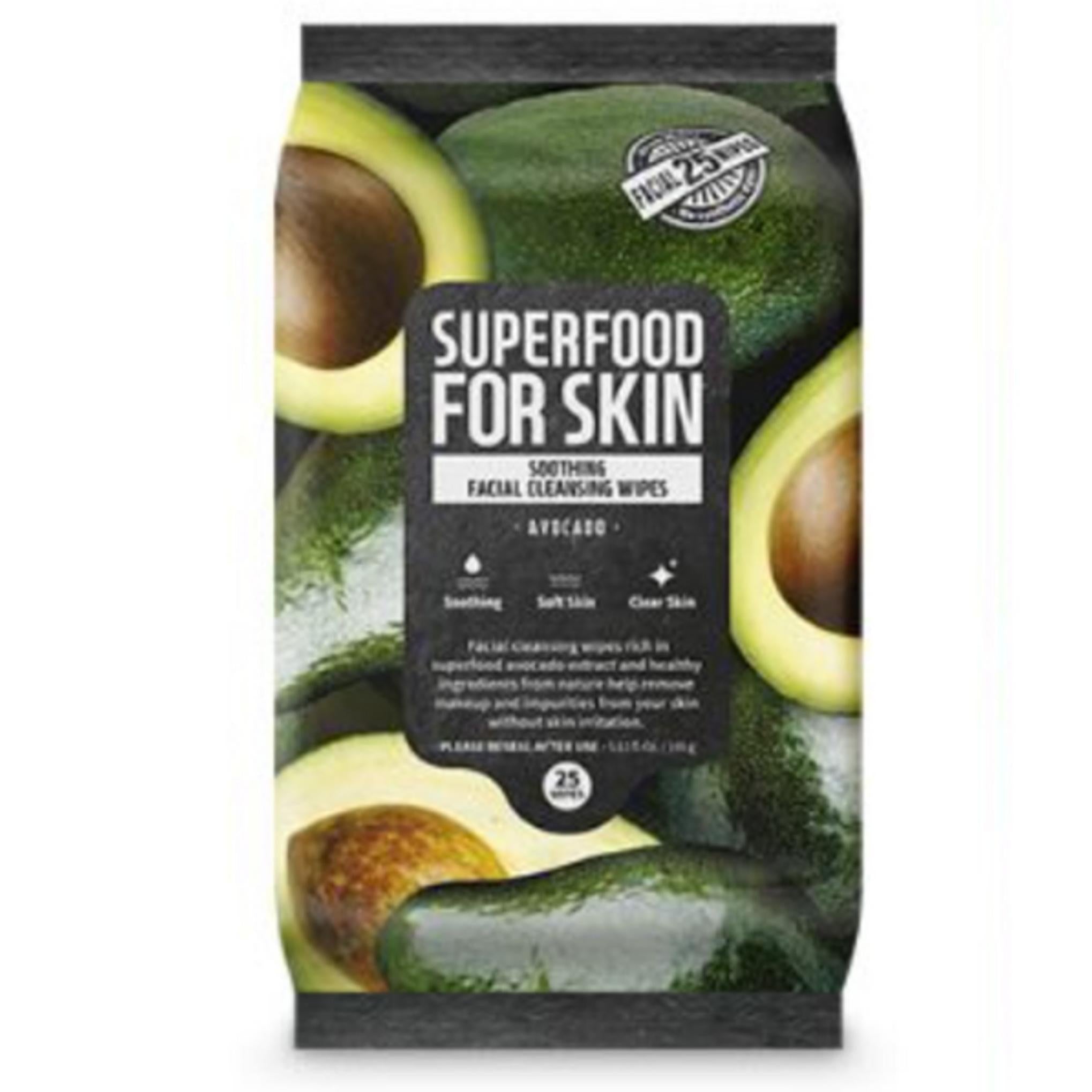 Farmskin Superfood Yüz Temizleme Mendilleri Avokado