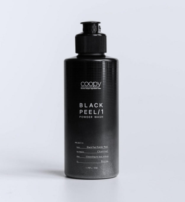 Jabón líquido para limpieza en polvo Black Peel de Coopy