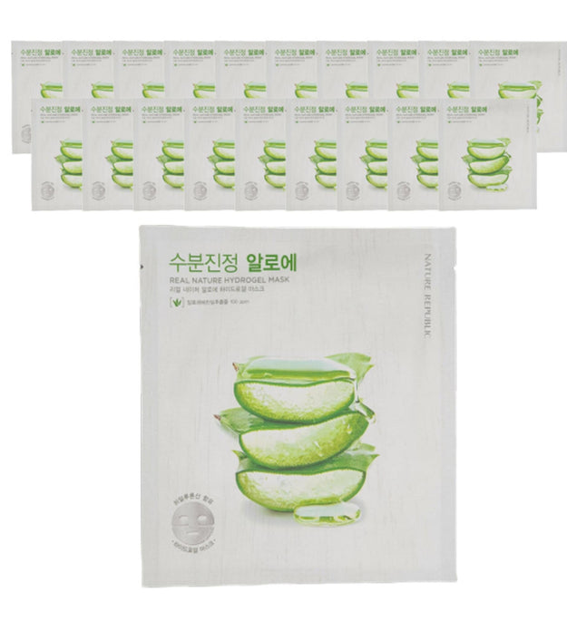 Masque hydrogel à l'aloès Real Nature de NATURE REPUBLIC