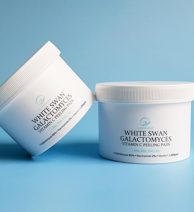 O21 One White Swan Galactomyces Vitamin C Peeling Pad 60p